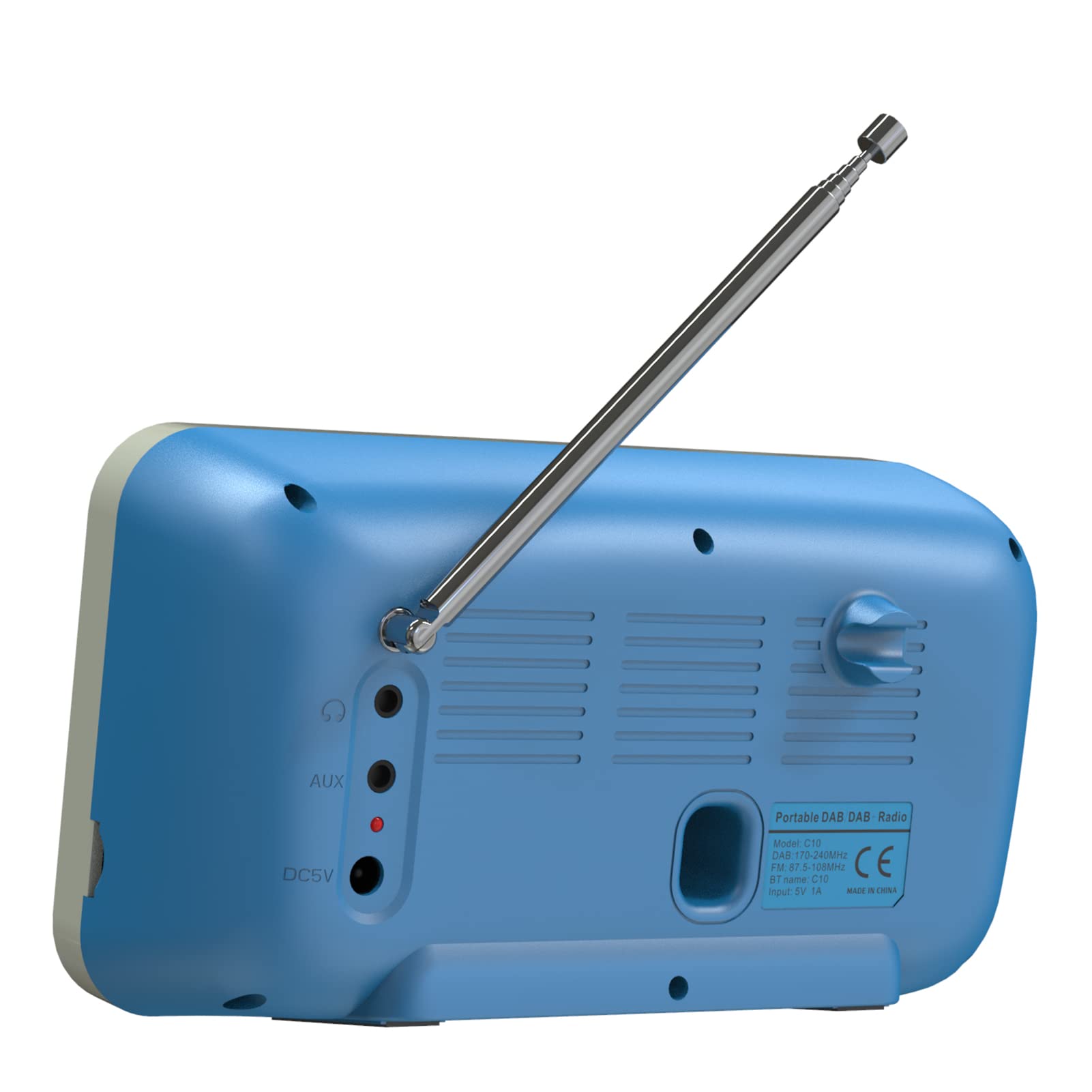 Radio digital AM FM de onda corta, radio de bolsillo portátil recargable de 1800 mAh, sintonizador digital compatible con puerto USB TF, temporizador de apagado y manos libres