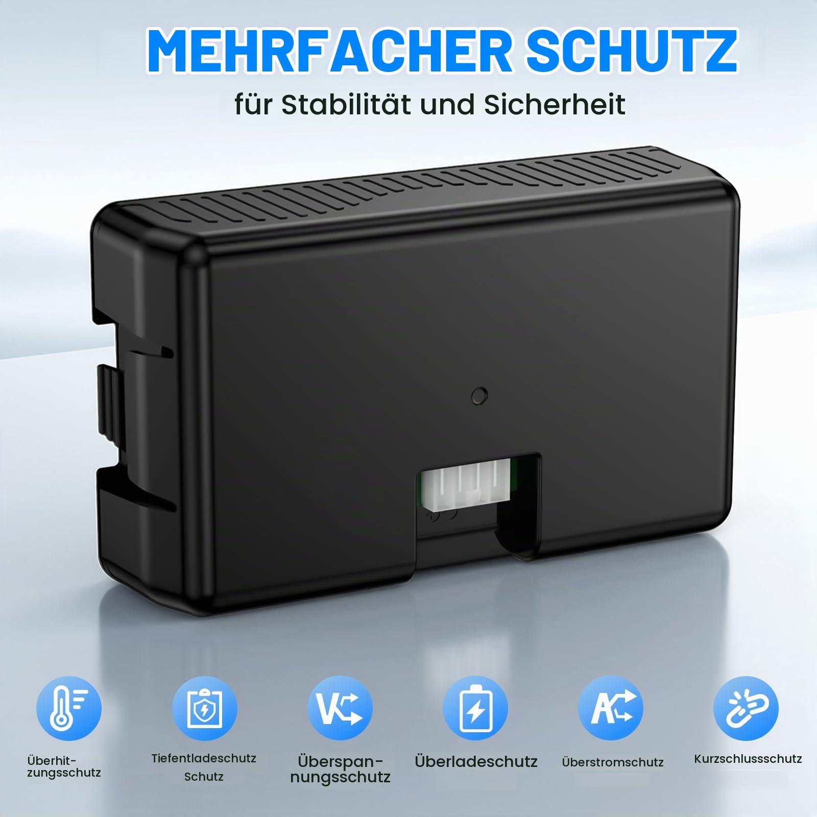 4000mAh Li-ion Akku für Husqvarna Automower 520 | Kompatibel mit Automower 115H/305/310/315/315X (2020), für Gardena sileno minimo 250, für Gardena Sileno City/Life, Garden Rasenroboter-Akku