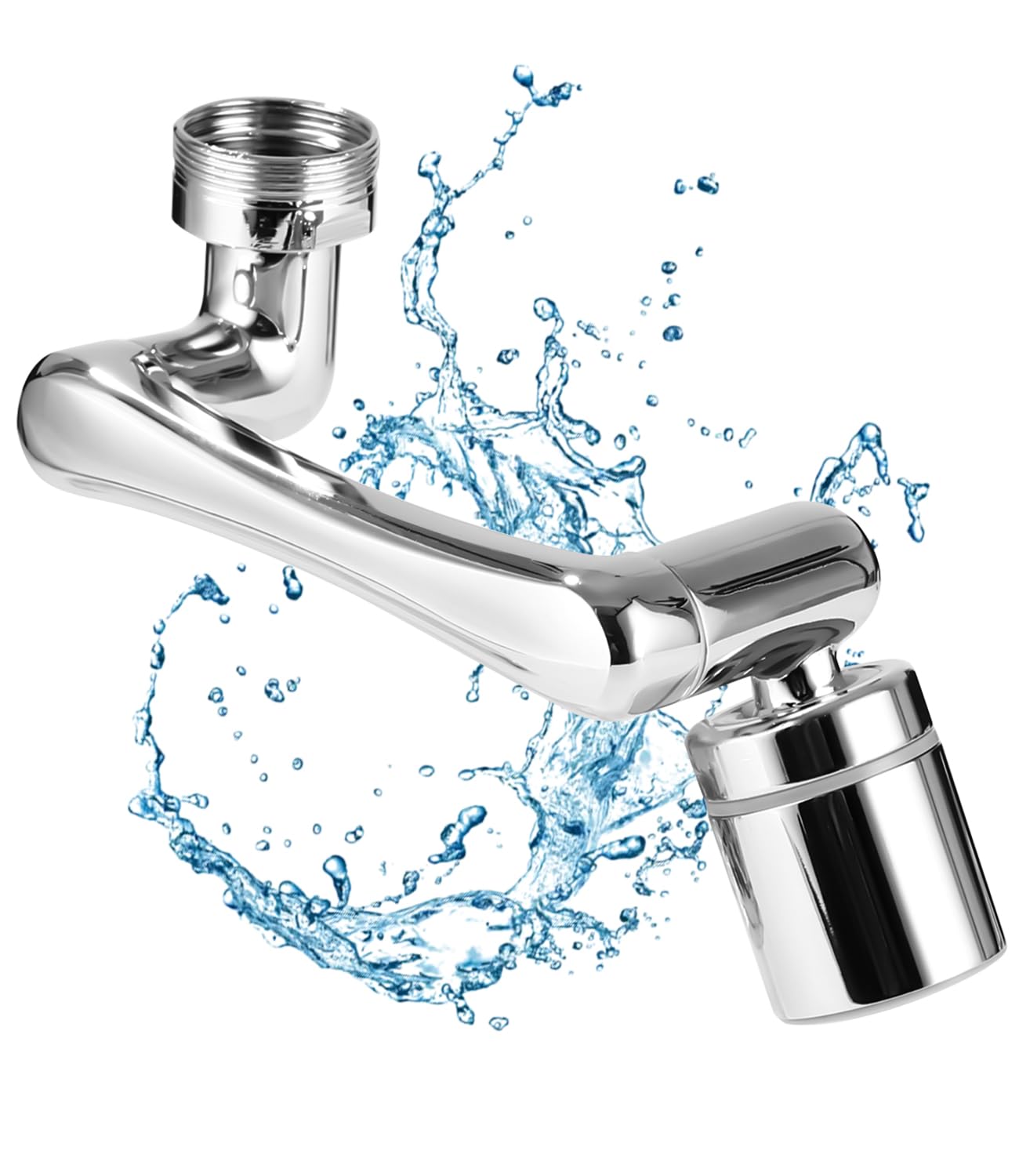 Aireador de Grifo Giratorio de Ahorro de Agua de Dos Vías, Extensor de Grifo de Cocina para Fregadero de Baño