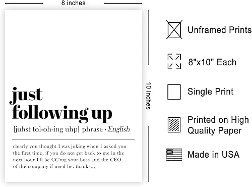 Miniatura 2 de Poster Master Póster artístico de diccionario  Definición de simplemente seguir hasta  Arte de tipografía  Regalo para hombres, mujeres y colegas