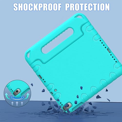 Miniatura 6 de BMOUO Funda infantil para iPad de 9.7 pulgadas 20182017, iPad Air 2, con protector de pantalla, funda con mango a prueba de golpes para iPad de 9.7