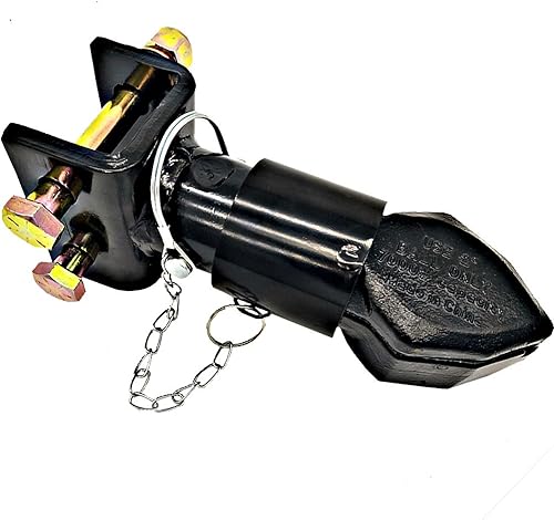 Miniatura 4 de Acoplador de remolque ajustable de 2 "7000 libras, recubrimiento en polvo negro, acoplador de remolque de montaje en canal