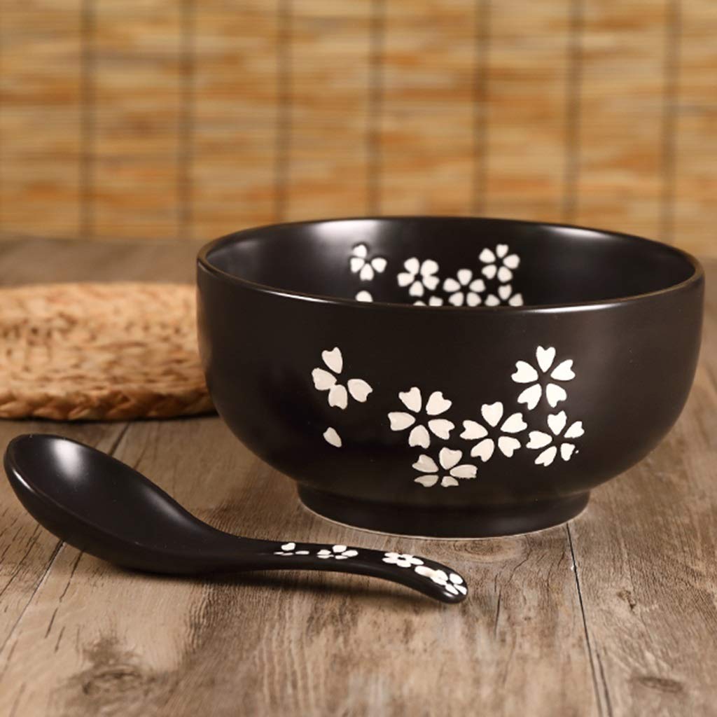 2 Sets  6 Stuks  Porseleinen Kom, Huiskeuken Slakommen Japanse Ramen Soepkom Mengkommen Serviesset Met Stokjes En Een Lepel Cadeau Ideeen