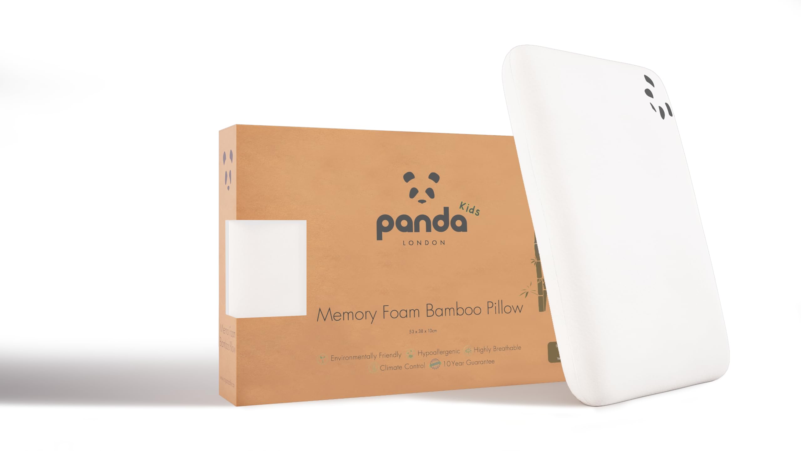 Panda Luxus-Kissen aus Memory-Schaum und Bambusfaser, für Kinder ab 4 Jahren