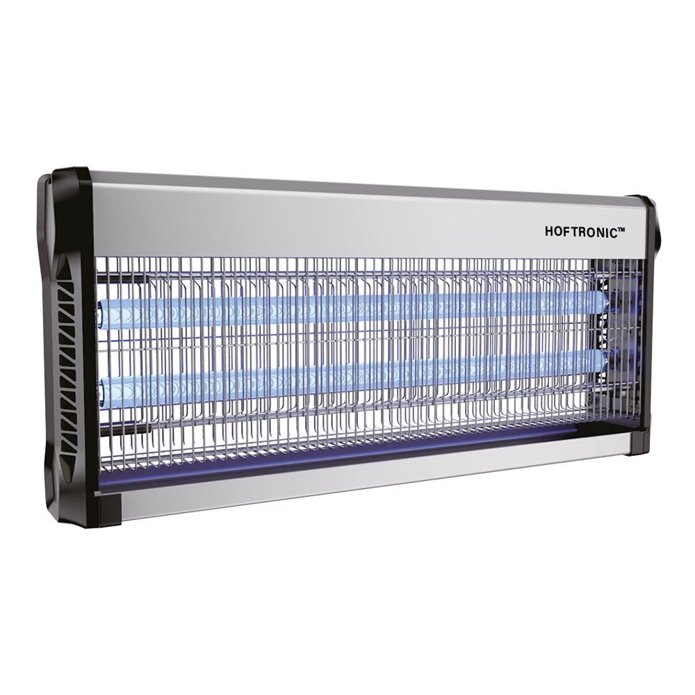HOFTRONIC Volt - Insektenvernichter 4200 Volt (Hochspannung) - UV insektenfalle 40 Watt 150m² - Hoch effektiv gegen Lebensmittelmotten, Gartenmotten, Stechmücken, Fliegen u. Fliegende Insekten