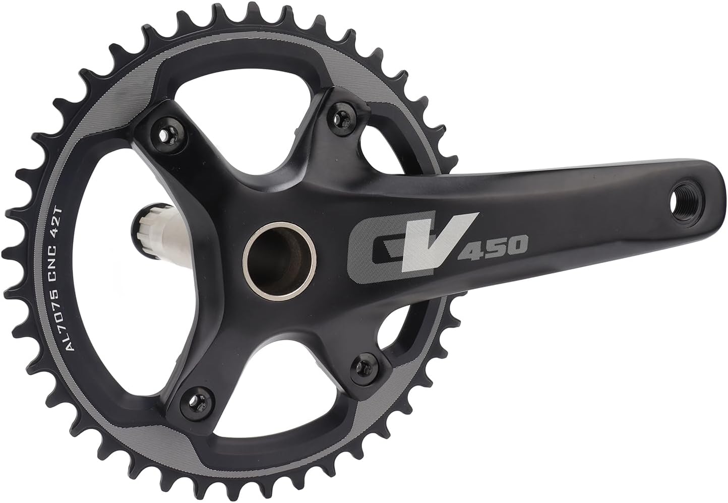 ロードクランクセット 42T、中空一体型チェーンリングセット、170MM アルミニウム合金クランクセット、10 11 スピードマウン