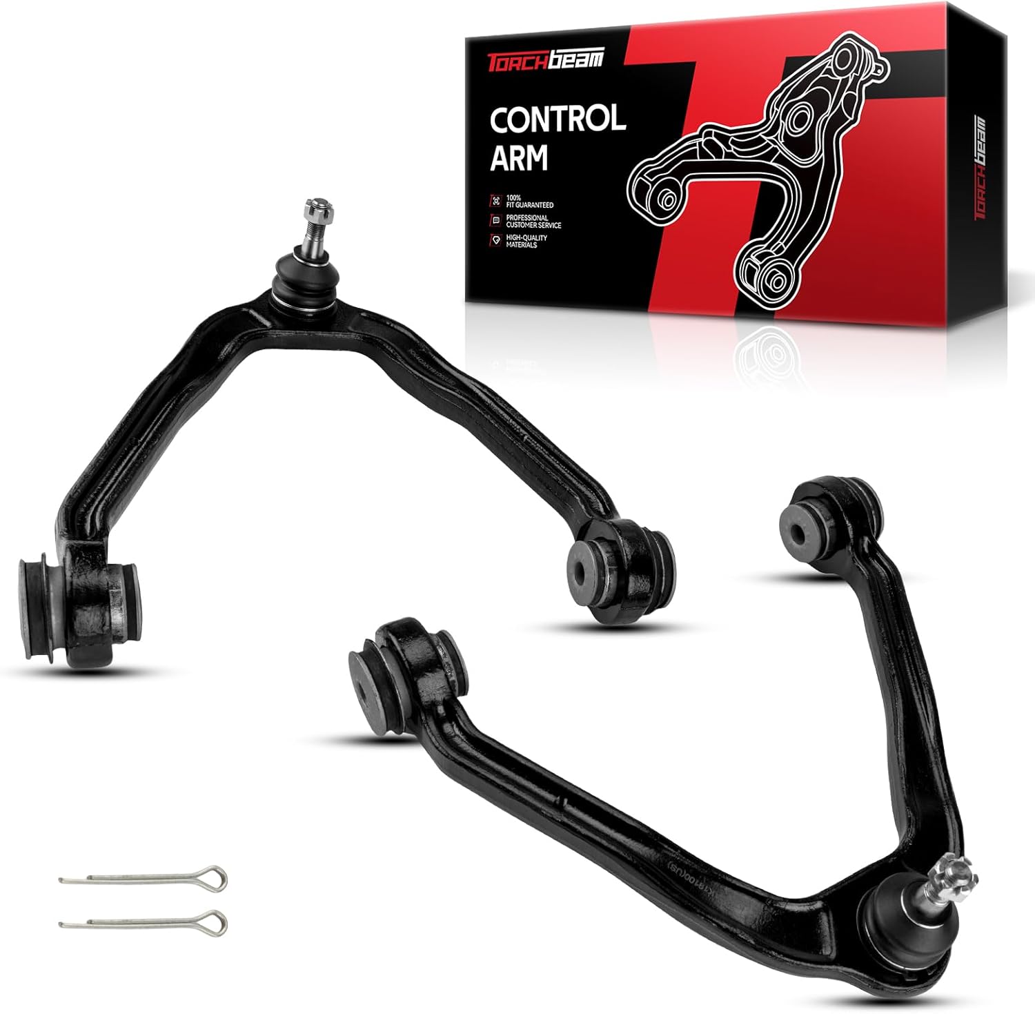 Torchbeam K80826 2Pcs Front Upper Control Arms, Suspension Kit with Ball Joint for Avalanche Sierra 1500, Escalade EXT ESV, Suburban Silverado 1500, Express Savana 1500 2500, Tahoe, Yukon