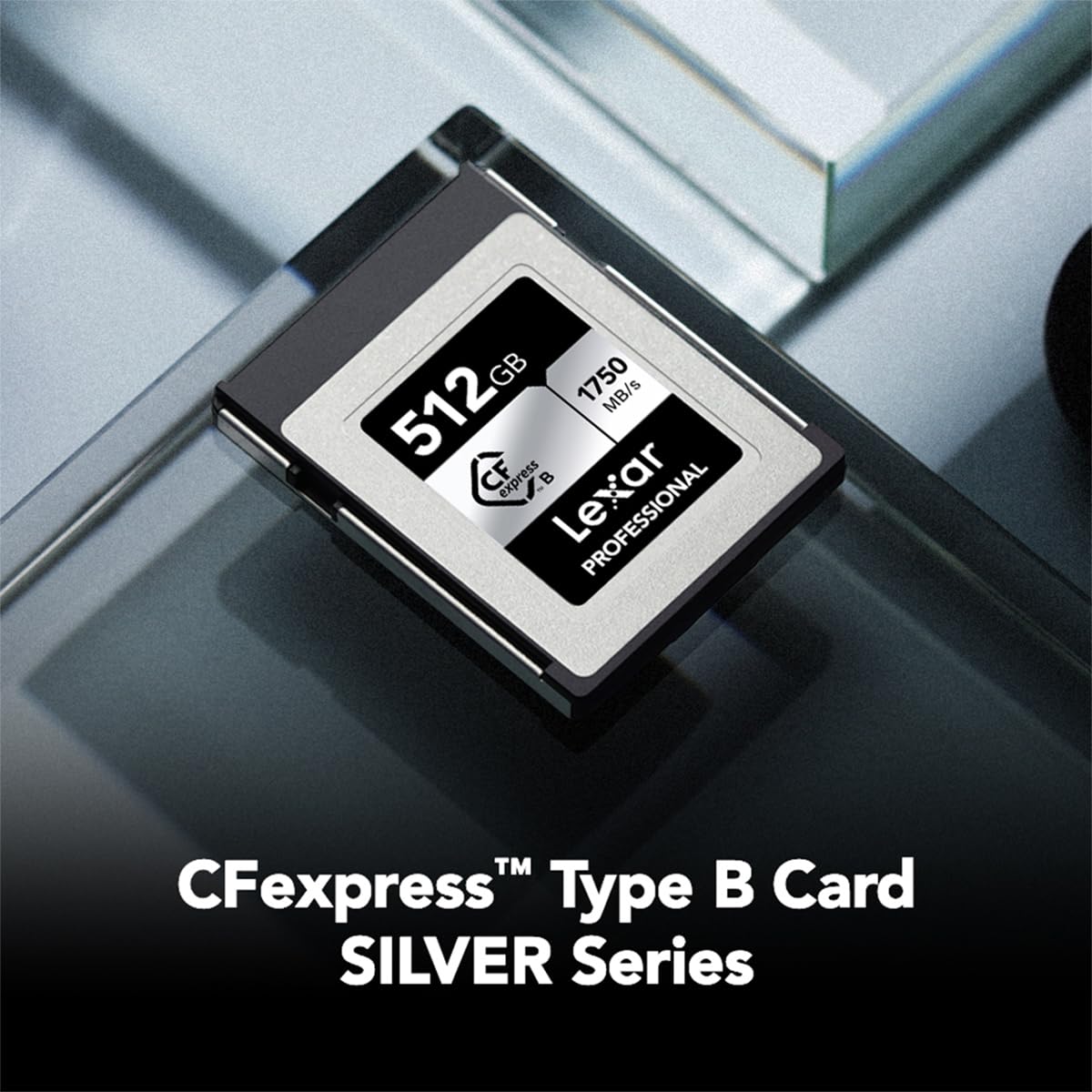 Lexar Professional CFexpress Type-B Silver 512GB, Scheda di Memoria ad Alta Velocità per Video 4K/6K, Prestazioni Affidabili, Ideale per Reflex e Mirrorless