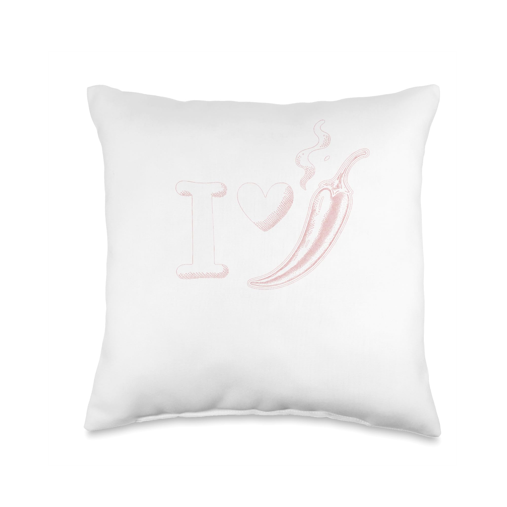 Koch Kitchen Scharf Essen-Ich Liebe Chili [German Language] Throw Pillow, 16x16, Multicolor