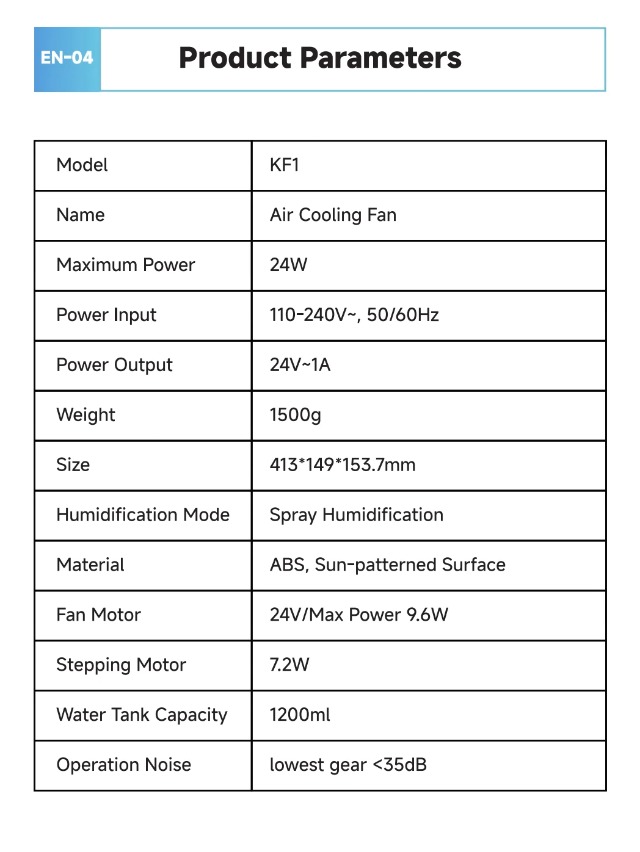 Image of Portable Air Conditioner, 4 in 1 Evaporative Air Cooler with Remote Control, 1200ML Water Tank, 120 Oscillating, 4 Speeds, 12H Timer, Mist Spray Tower Fan for Home Office, White