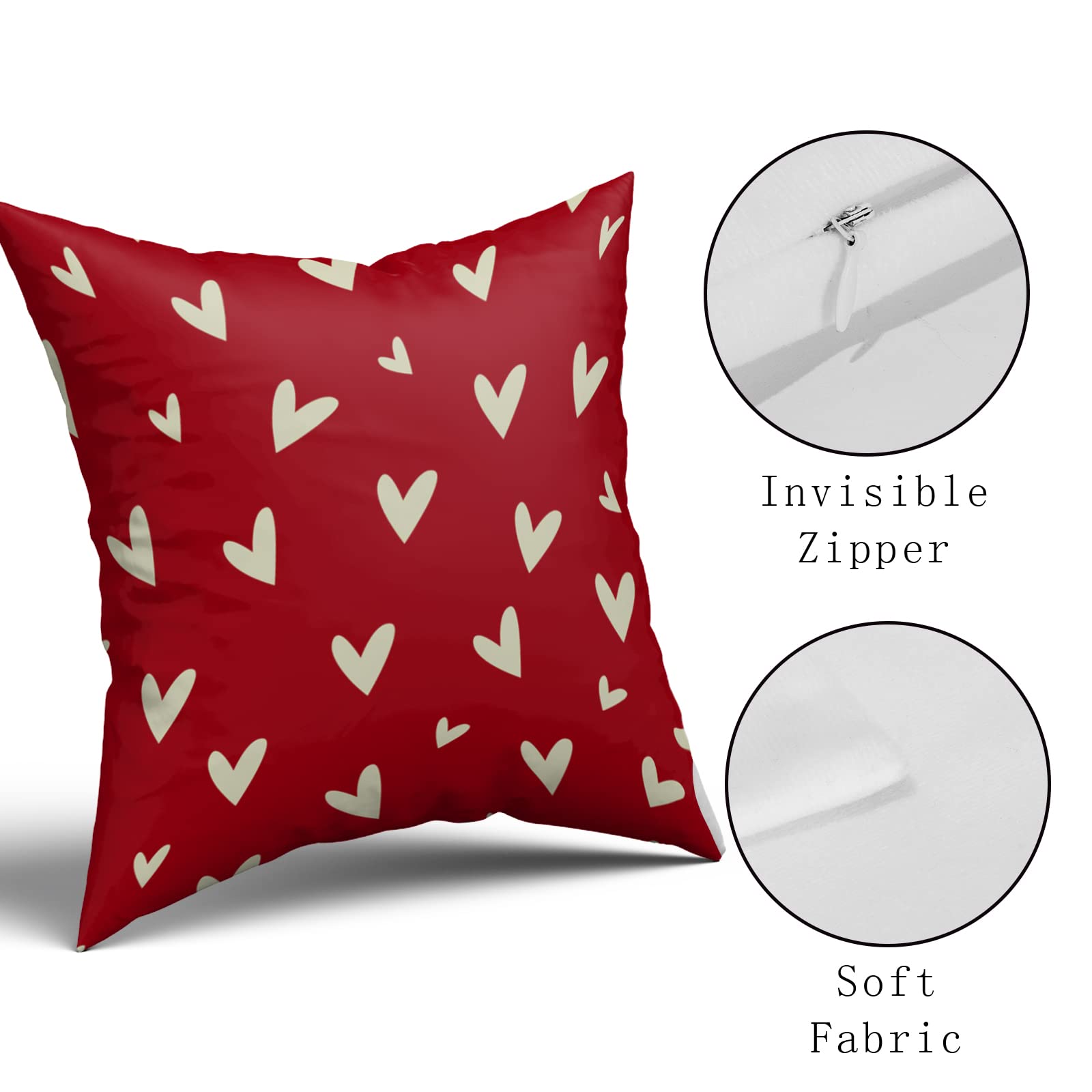 JIAHANNHA Set Di 2 Federe Per Cuscino In Velluto Arancione Bruciato, 50