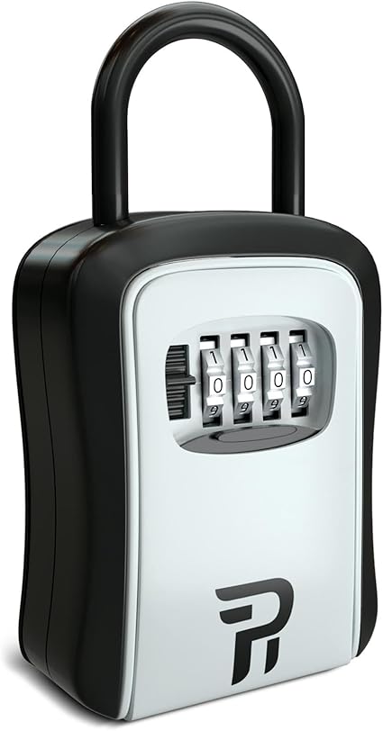RUDY RUN Key Lock Box for Outside - Realtor Lockbox for House Keys Outdoor - Combination Key Hiders to Hide a Key Safe Storage