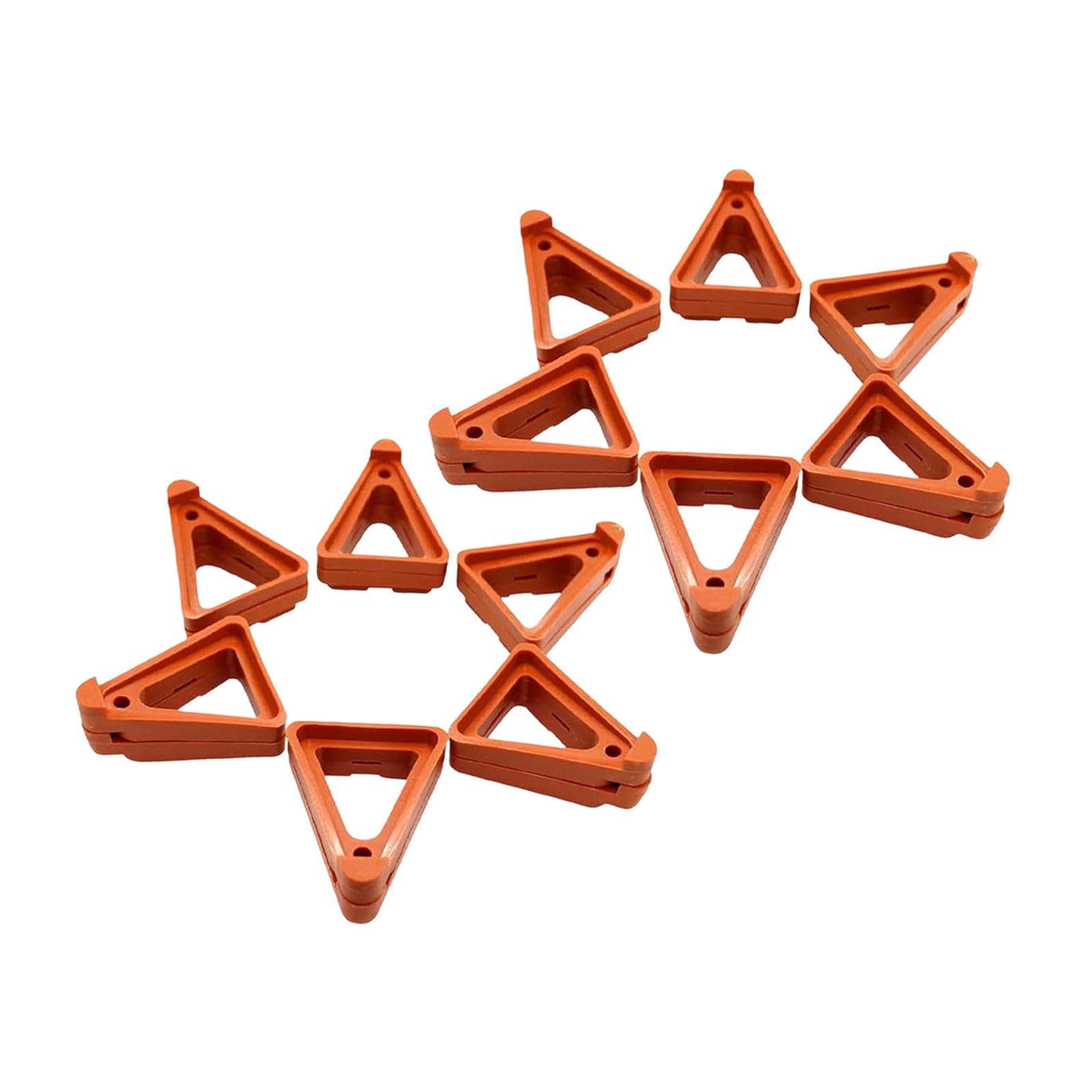 24Pcs Plant Risers Feet Triangular Home Garden Ventilated Lifter Support Red 9.2x7.1x2.7cm-image-33