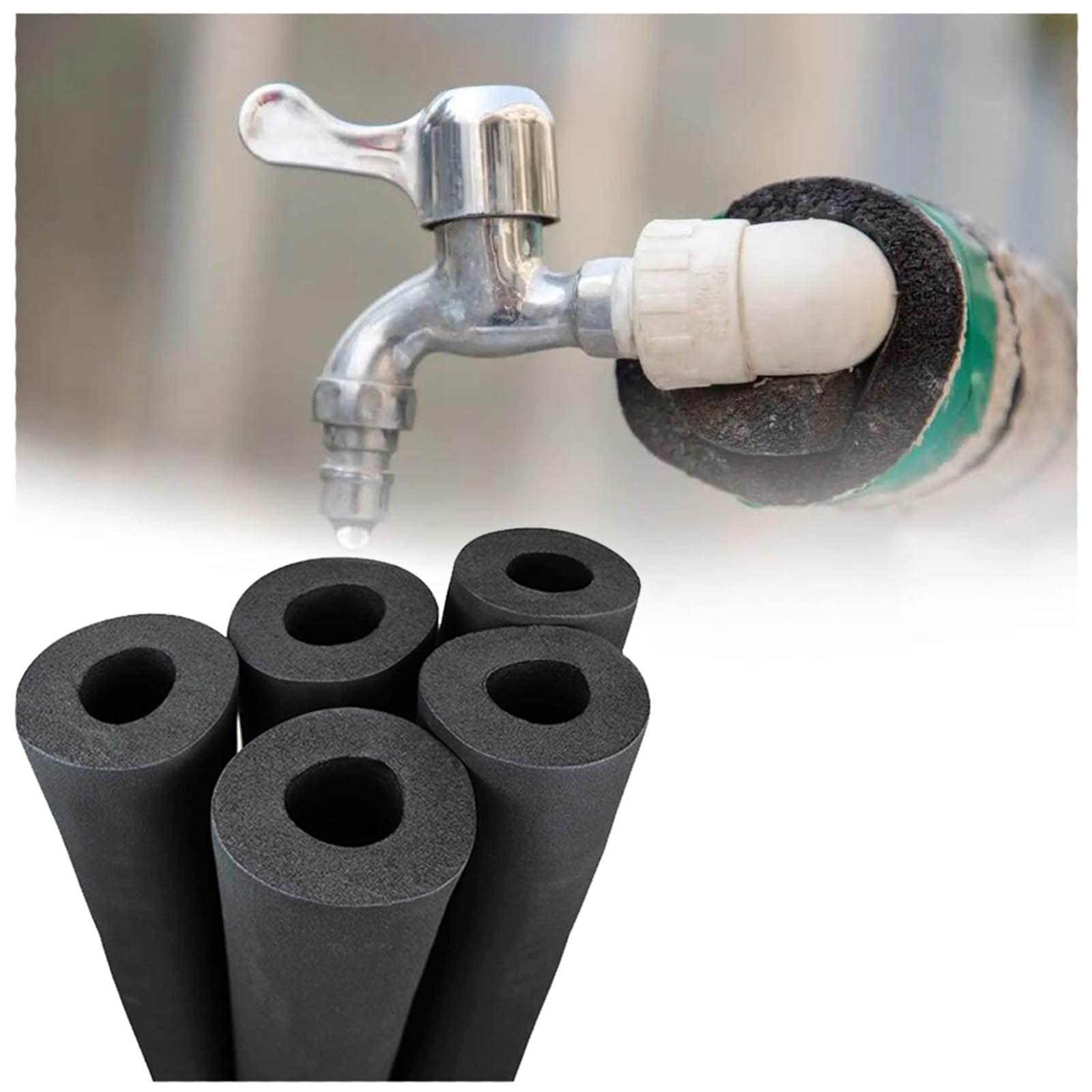 Pipe Insulation， Split Pipe Insulation Tube 15mm Thickness 1.8m Length Multiple Sizes(ID32mm(1.25"))