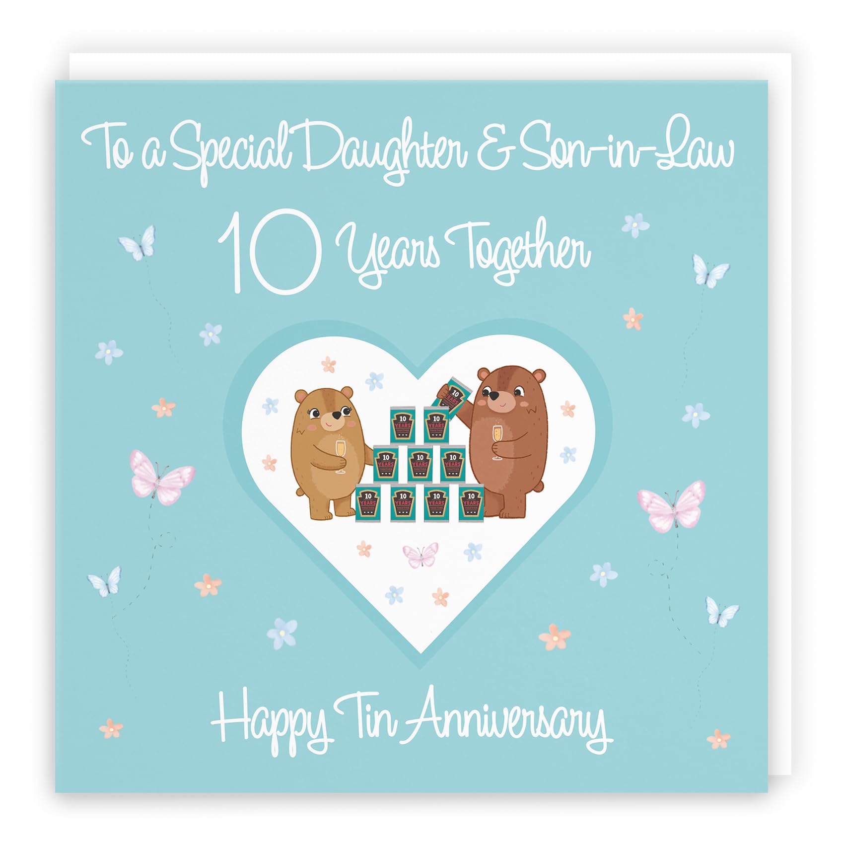 Hunts England – Large Daughter & Son-in-Law 10th Anniversary Card – 10 ...