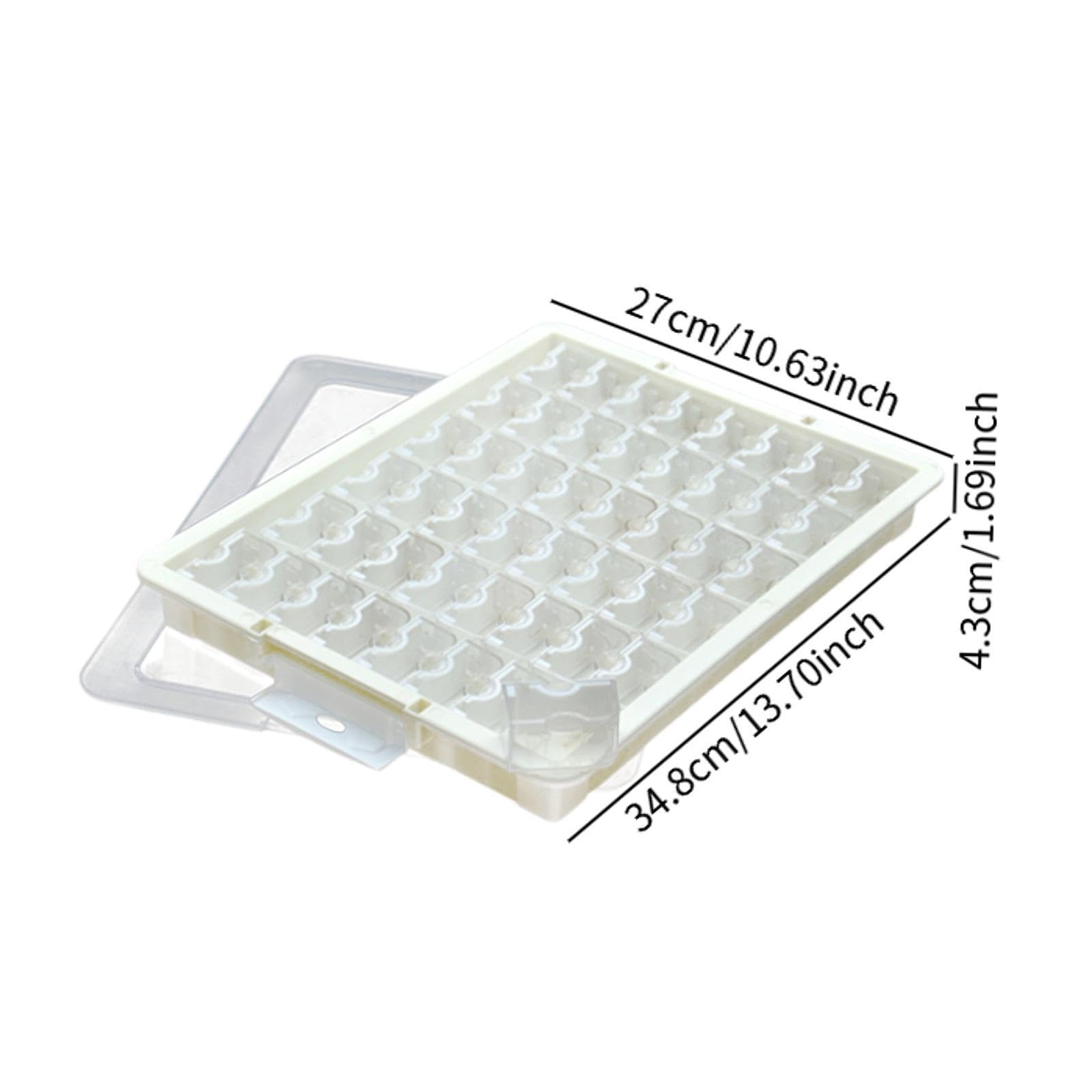 Barattolo Porta Perline Impilabile Trasparente, Versatile Contenitore Organizer per Perline, Ideale per Lavori Fai da Te, Gioielli, Orecchini E Ciondo, 48 Griglia