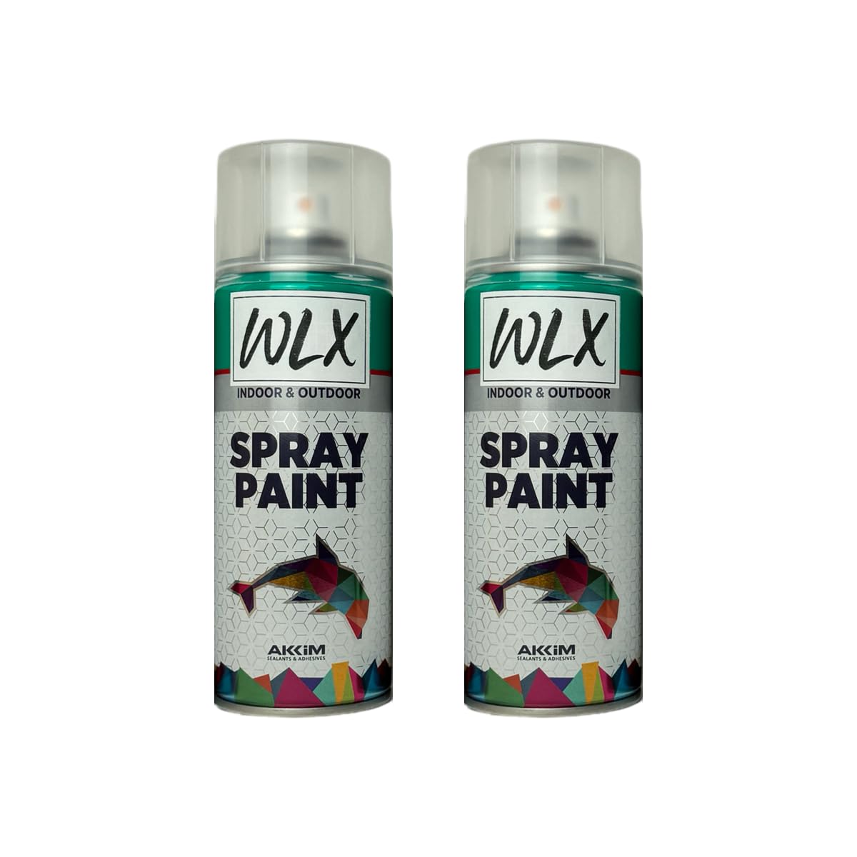 WLX Farba w sprayu czarna matowa (zestaw 2 szt.) po 400 ml. Szybkoschnąca puszka w sprayu. Farba w sprayu, lakier w sprayu, lakier lakierowy, farba graffiti, puszka sprayu. Kolor RAL