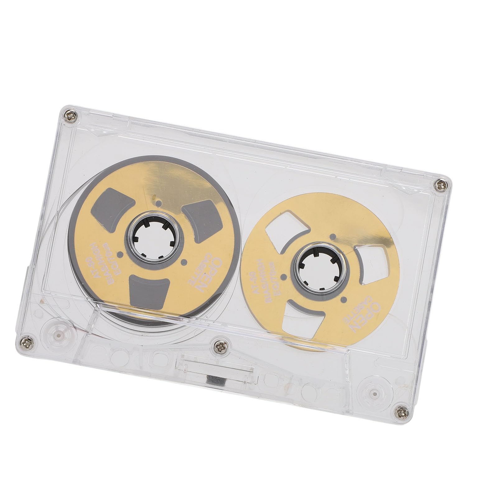 Pusta Kaseta Magnetofonowa, 50 Minut Nagrywania Dźwięku, Dwustronna Pusta Taśma, Szpula na szpulę Pusta Kaseta Audio do Nagrywania Muzyki (GOLD)