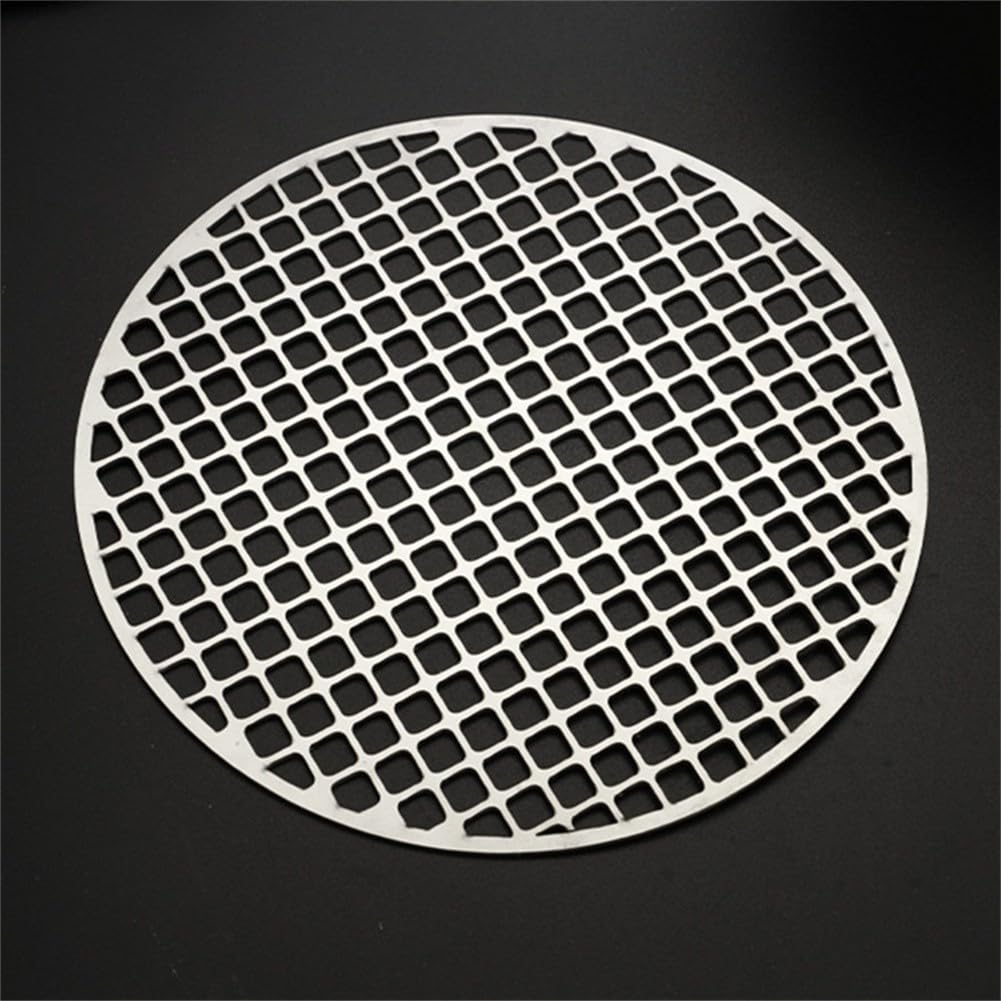 ruszt do grillowania, Ruszt do pieczenia ze stali nierdzewnej siatki na grilla BBQ zapewniający niezawodną powierzchnię gotowania w palenisku(18cm)