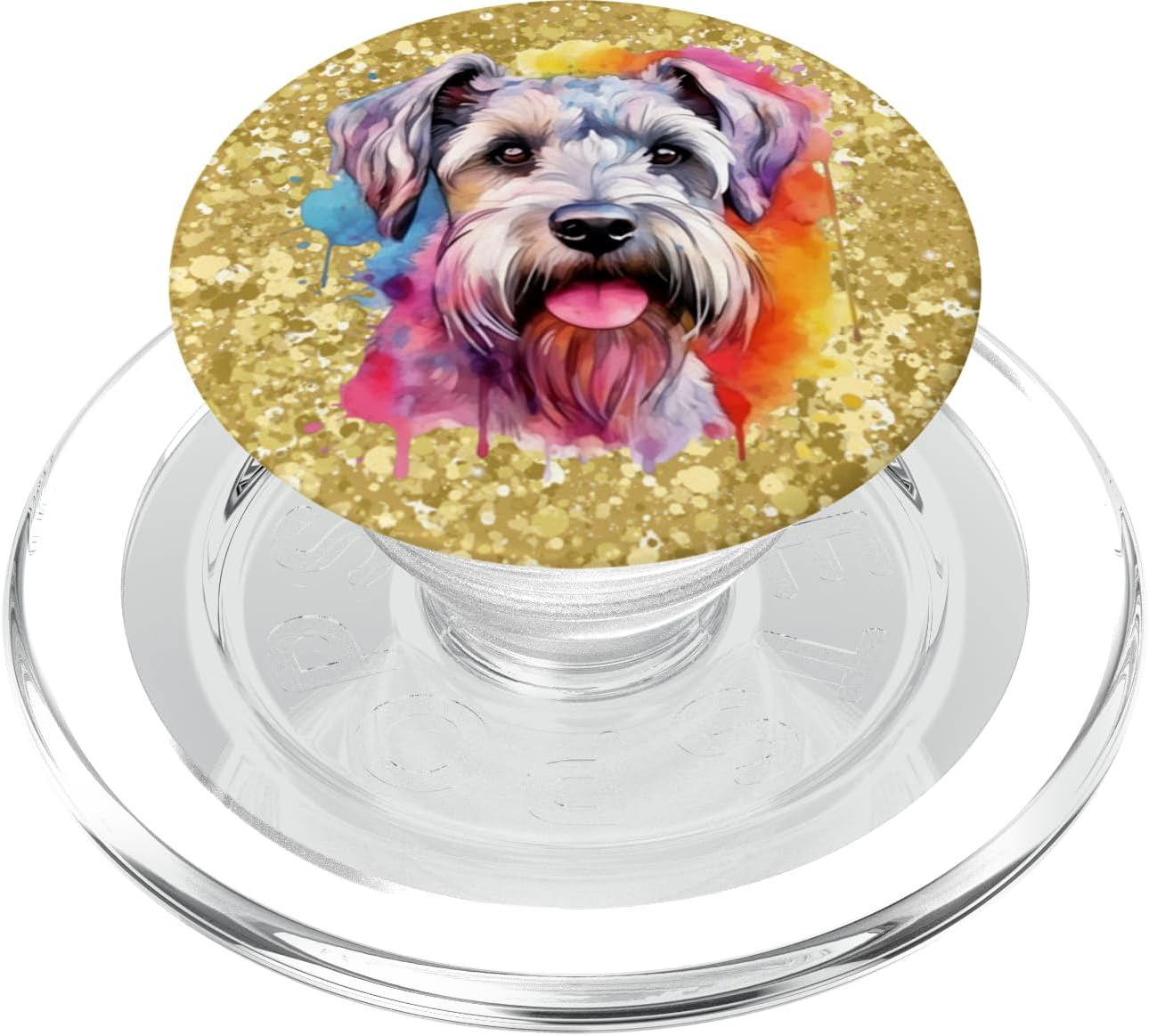 MINIATURE SCHNAUZER Home Decor Tablet Stand Accessory Art PopSockets PopGrip for MagSafe