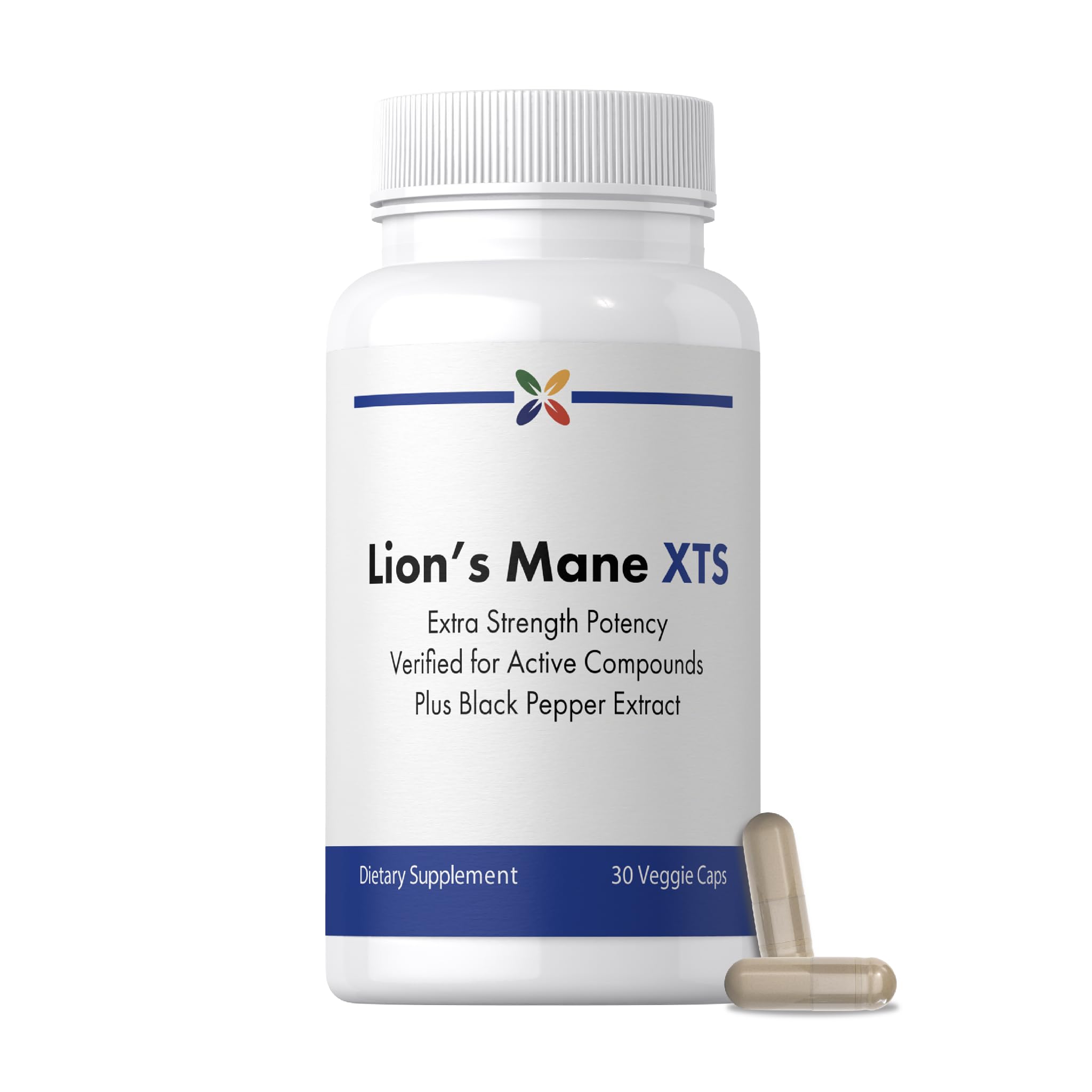 Stop Aging Now - Lions Mane Supplement - 30 Vegetable Capsules - Plus Black Pepper