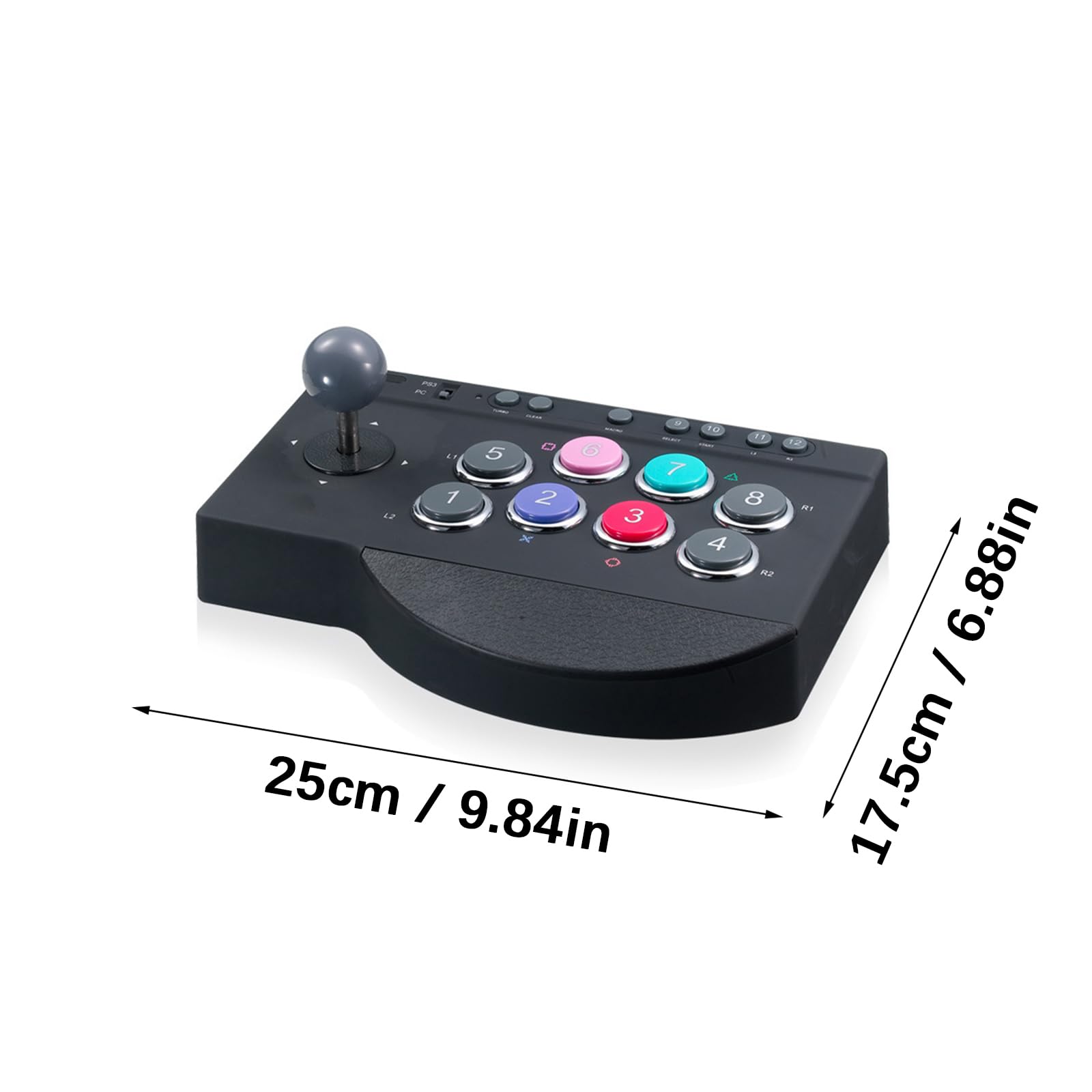 XAGMODSHN Plugs Play Fighting Stick con ventosa Personalizzazione Joystick sensibilità per giochi multipli Fighting Stick con piattaforma multipla