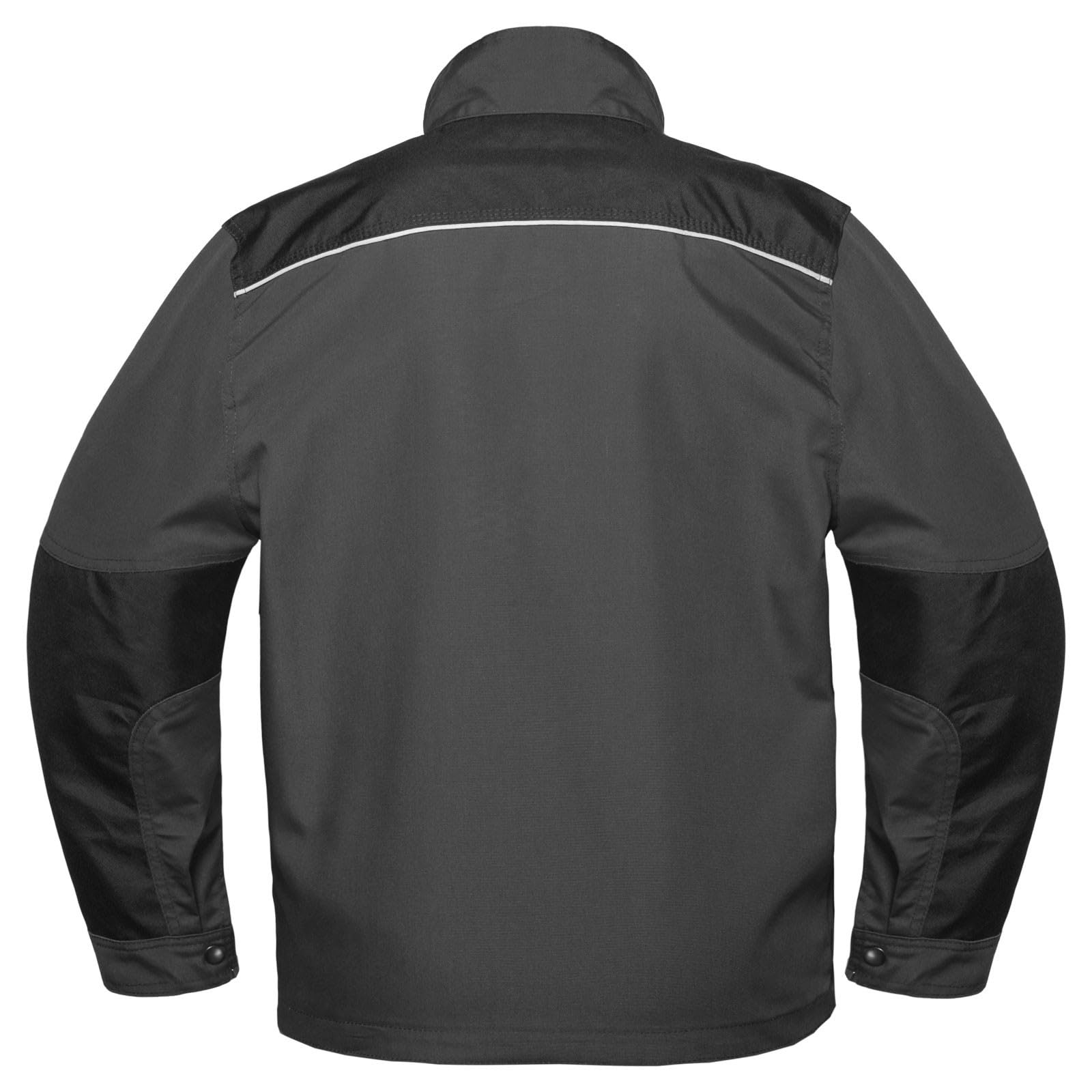 Arbeitsjacke Herren Sommer Blouson 6 Taschen Ellenbogenverstärkung Reißverschluss Dreifachnähte Klettverschluss Handytasche Berufskleidung Handwerk Baustelle Werkstatt Industrie Montage Freizeitjacke