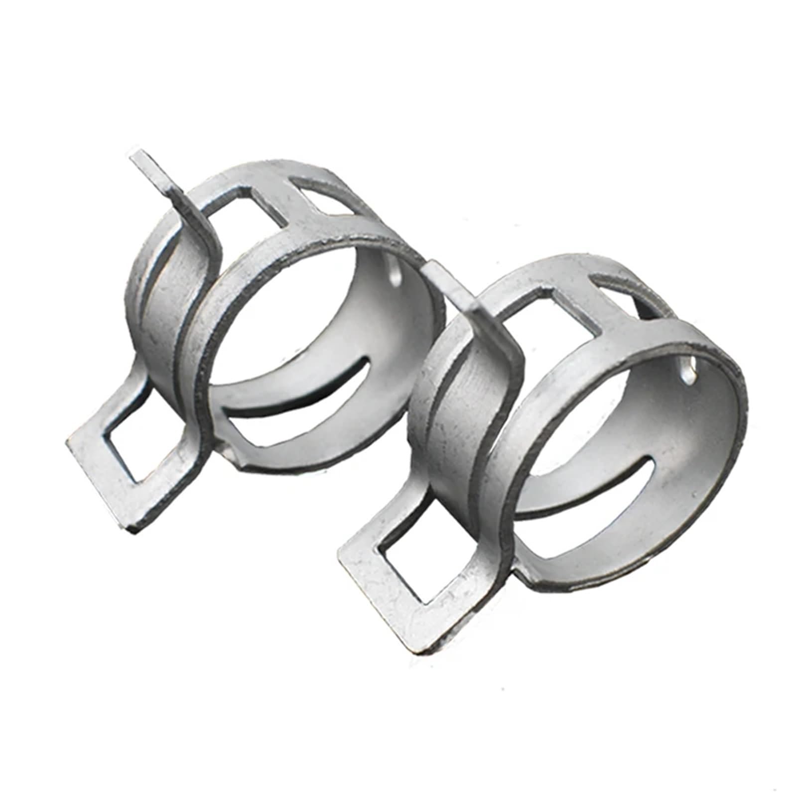 Abrazaderas de manguera galvanizadas for línea de combustible, tubería de agua y tubo de aire, ajustables de 7mm a 53mm, sujetadores metálicos duraderos, 10 Uds.(M53)