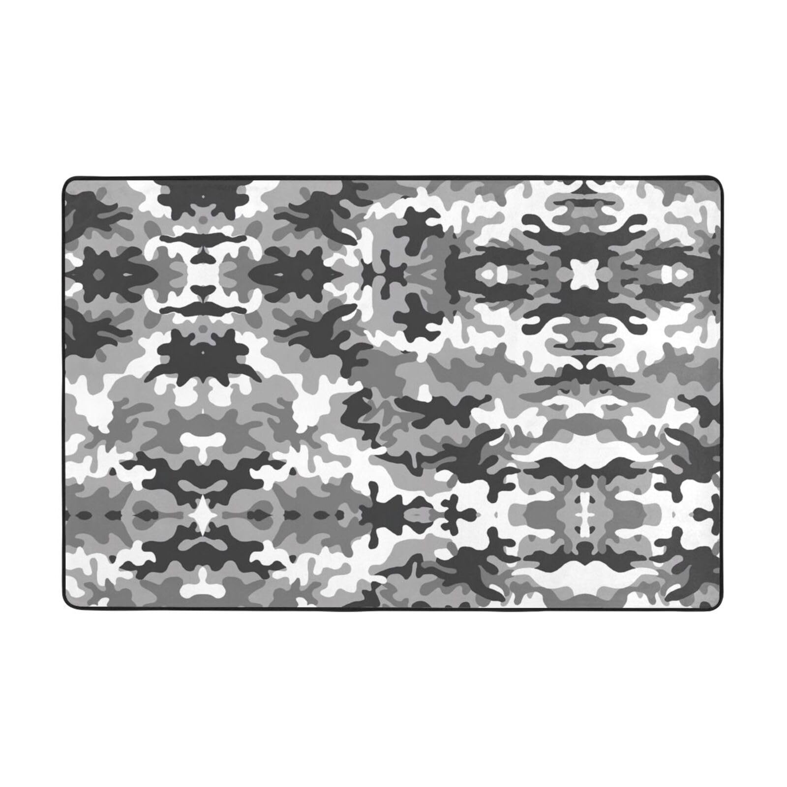 Tapis lavable camouflage numérique petit tapis de sol entrée salon
