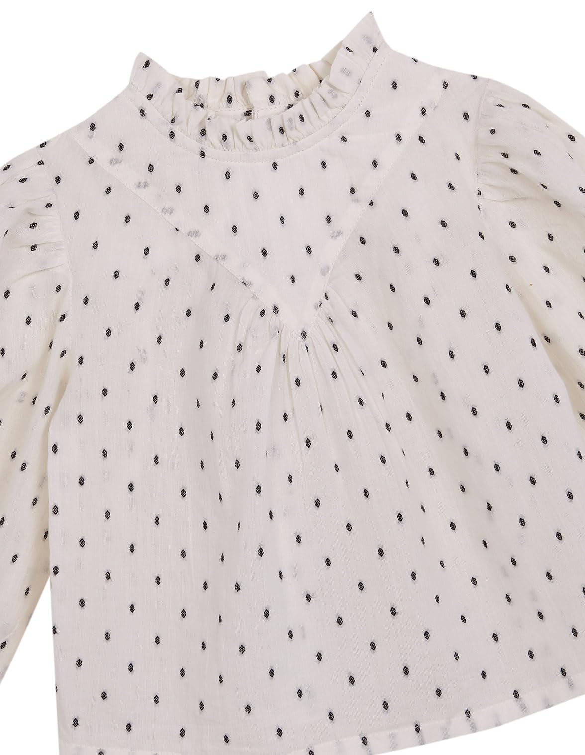 Gocco Blusa de Plumeti Negro Bebés