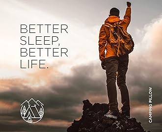 Vaverto Travel and Camping Pillow - Compressible Medium Firm Memory Foam, Breathable Bamboo Cover, Machine Washable, Ideal for Backpacking, Airplane, Car Travel