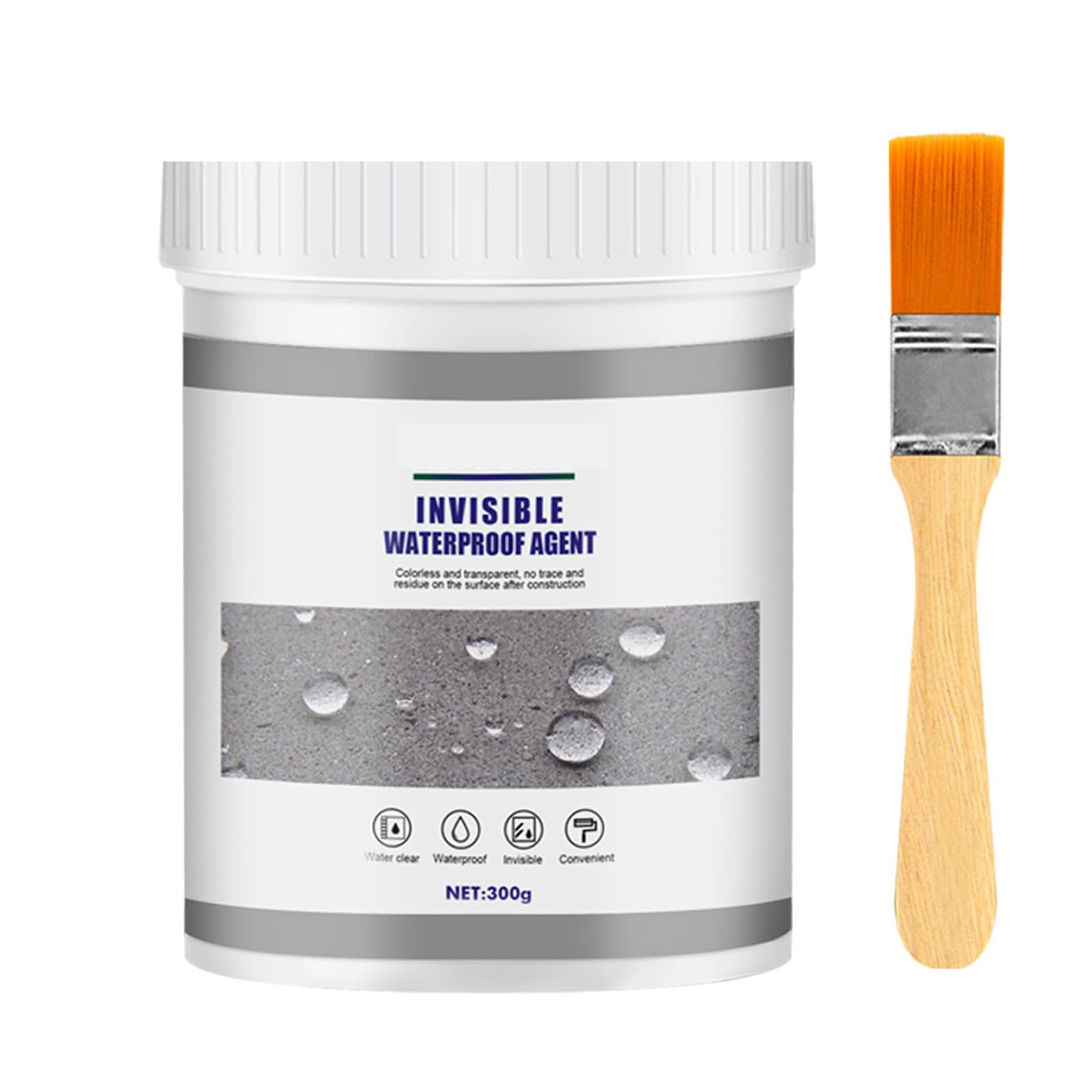 STAYOUNG Waterproof Anti-Leakage Agent - Invisible Waterproofing Agent, Transparent Patch Leakage Waterproofing Adhesive for Home Roof Bathroom etc. (300 G)