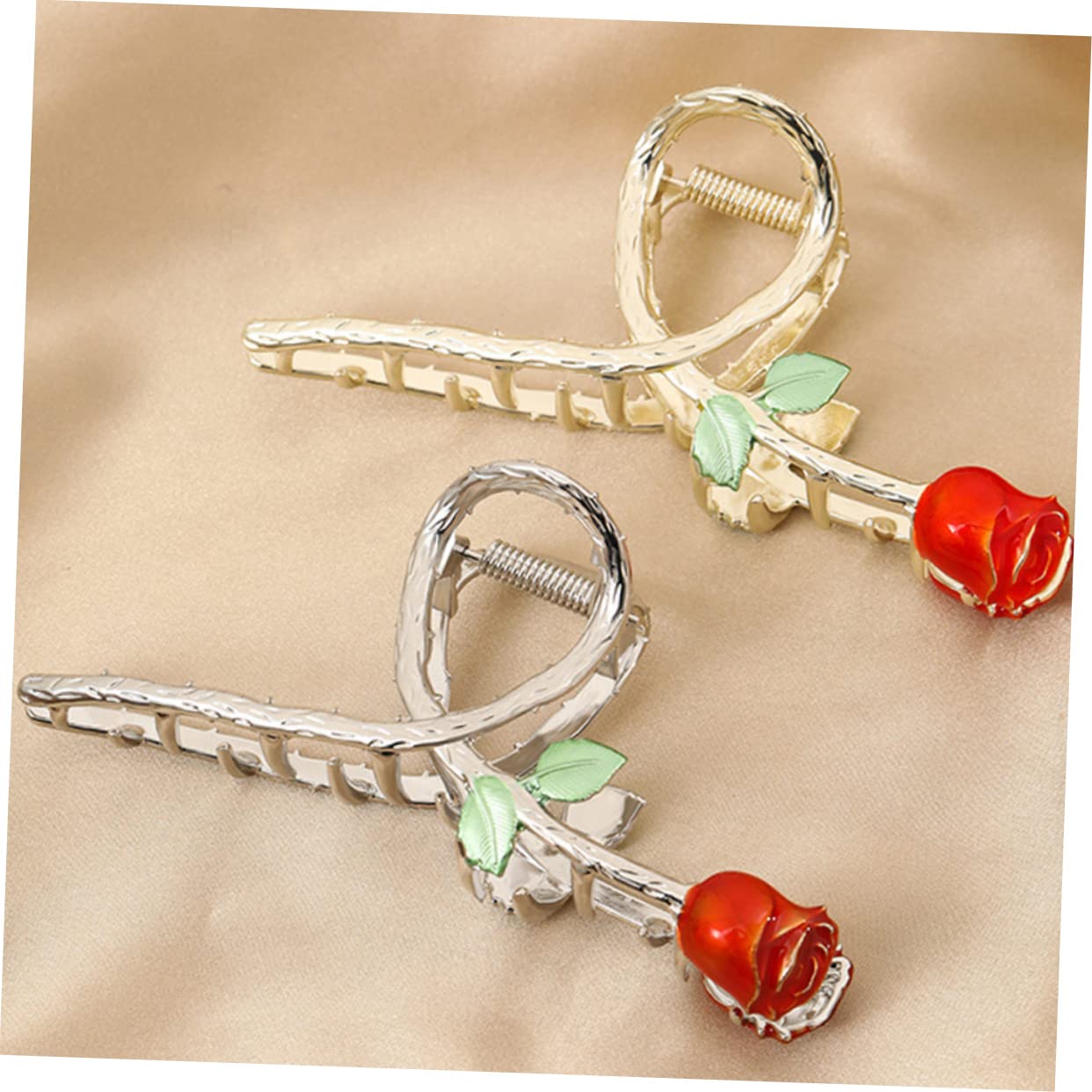 MAGICLULU 10 Haarnadel große Klauenklammern Haarspangen für dünnes Frauenhaar Haarklammer -Haarspangen dekorative Mini Haarschmuck Haare hoch Klauenclip Metall