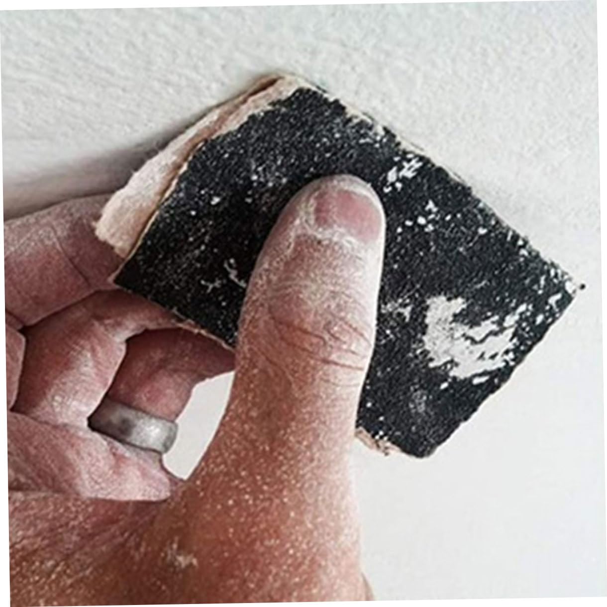 Carta Abrasiva Nera 90 Fogli, Flessibile e Resistente All'usura | Piccole Rifiniture e Rimozione Segni su Battiscopa, Finitura 9x3, 6 Pollici
