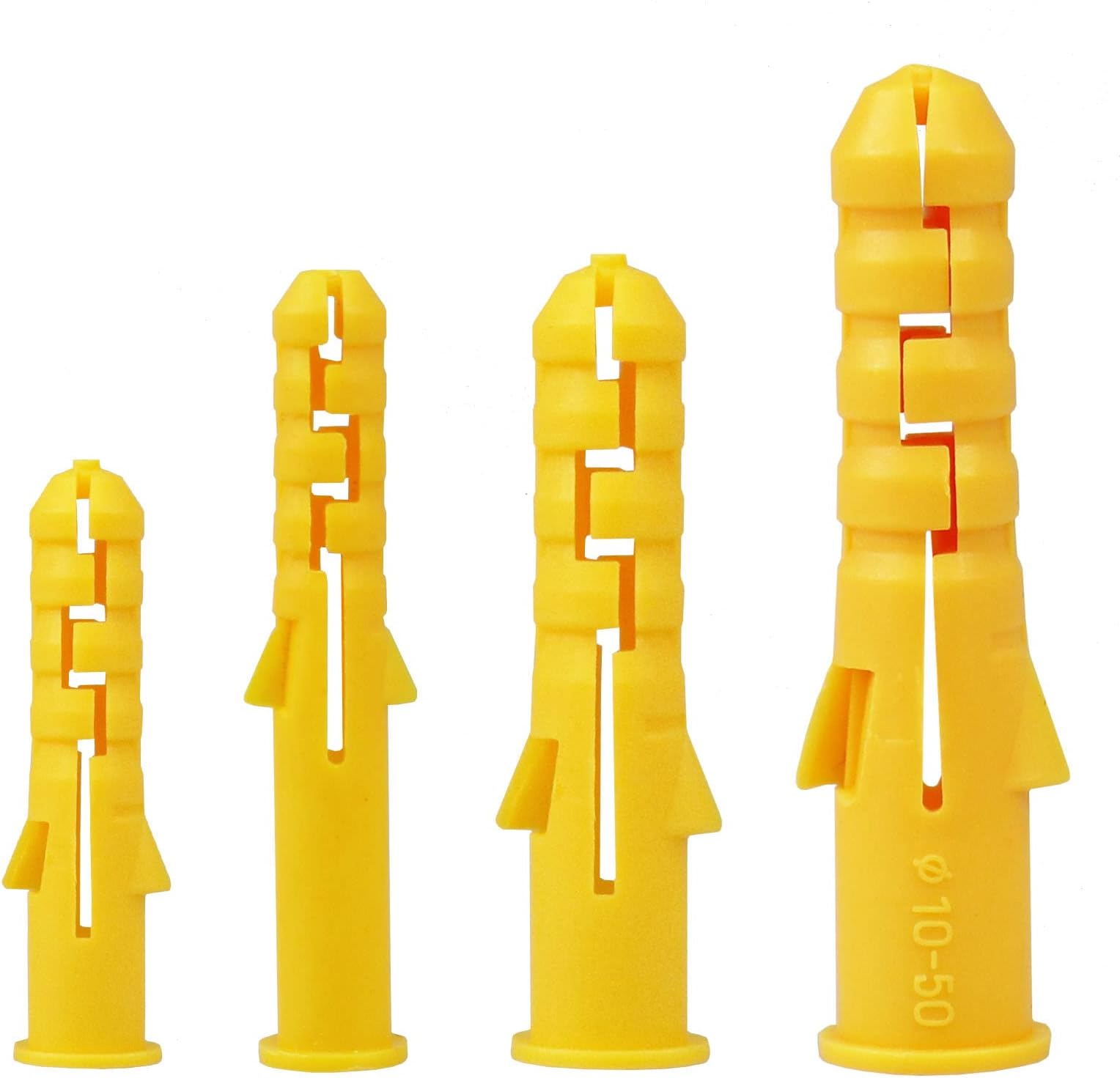 300 Pieces Wall Plugs,Assorted Universal Rawlplugs 6 8 10 mm Assorted Extension Screws Fastener Kits,Heavy Duty Anti-Rotational Fixing Masonry Expansion Wall Anchors