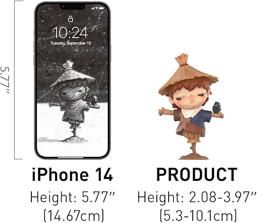 Miniatura 6 de POP MART Hirono Mime - Figuras de caja ciega, juguetes misteriosos de diseño aleatorio para decoración moderna del hogar, juego de juguetes