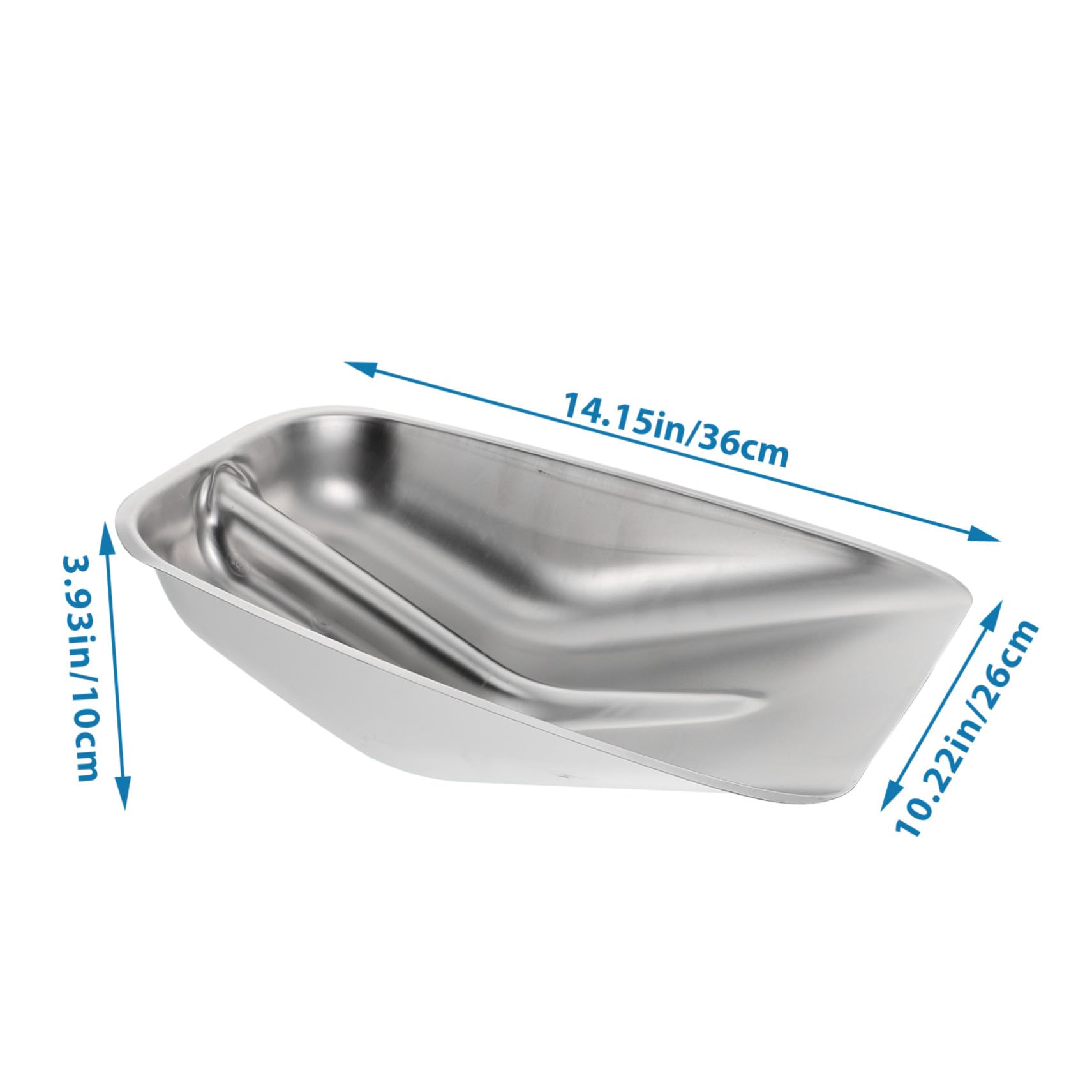Edelstahl Schneeschaufel für Draußen, Multifunktional, Silber