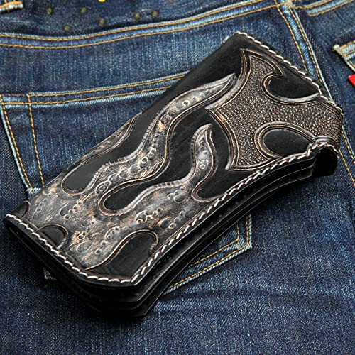 Genuine Leather Pirate Chopper Wallet3