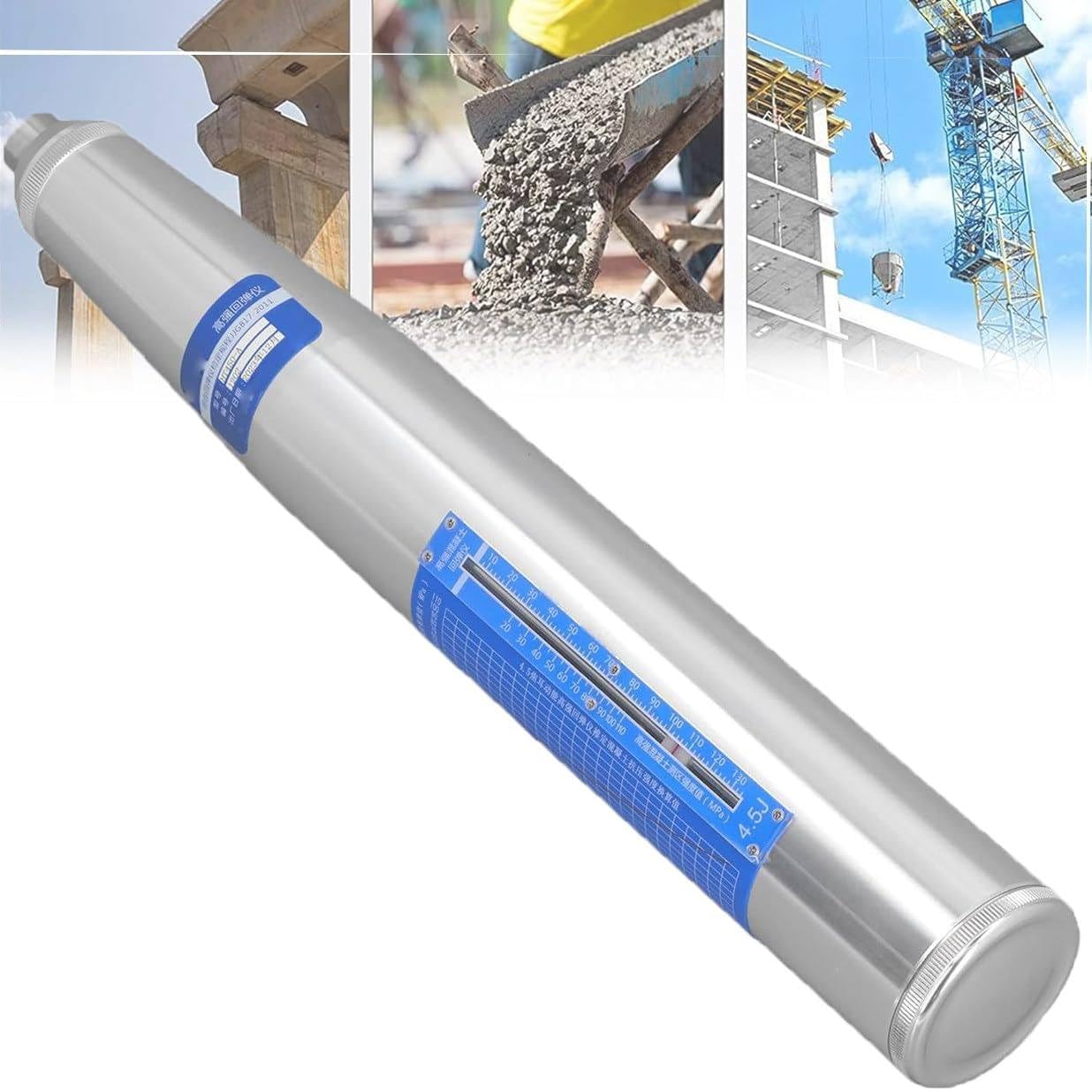 HTTGDGDH Concrete Rebound Hammer Tester, Rebound Tester Brick Mortar Concrete Tester,For Building Wall And Road Strength Testing,