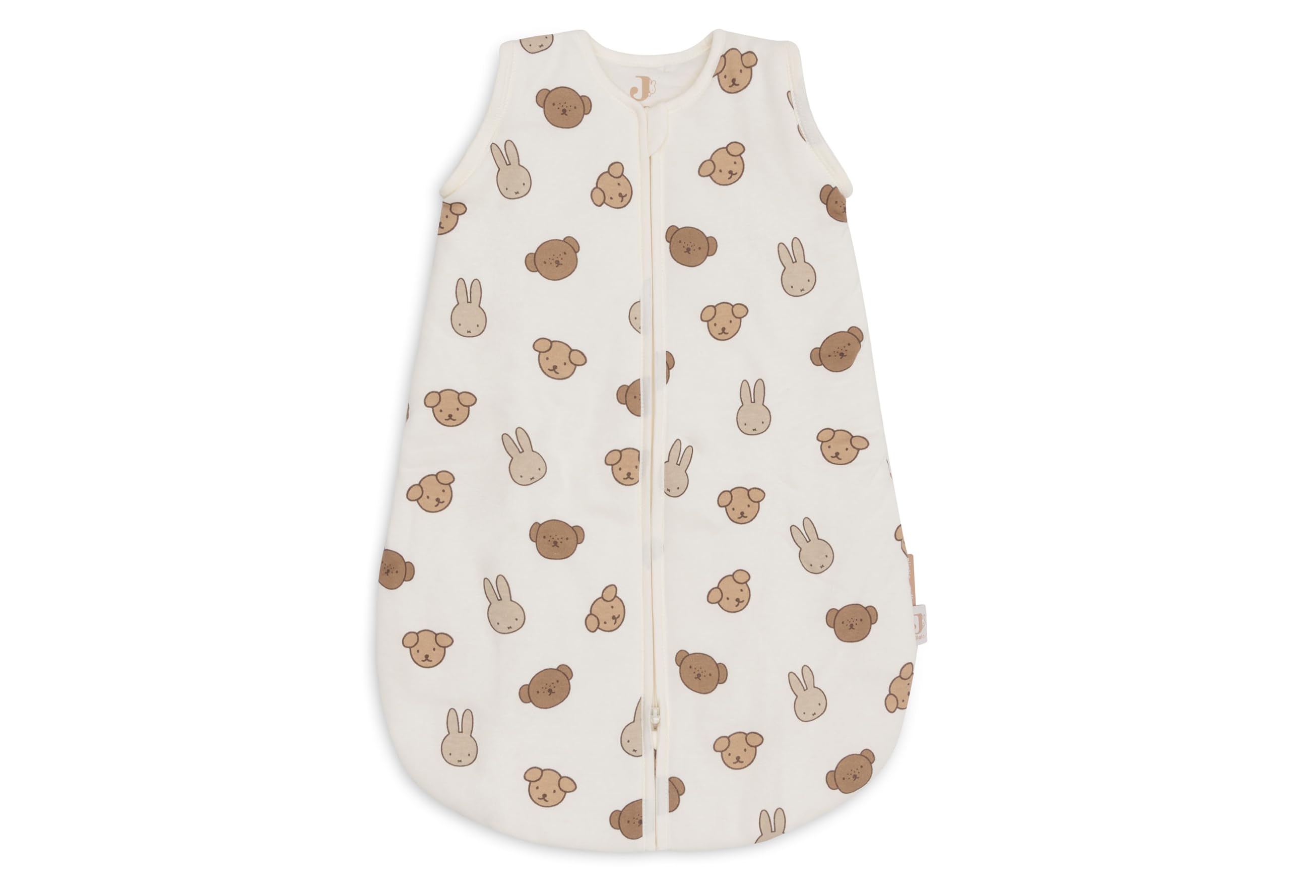Jollein Śpiwór niemowlęcy – 60 cm – Miffy & Friends – bawełna – 2,5 do 3,5 TOG – zdejmowane rękawy – certyfikat Öko-Tex – śpiwór zimowy – również na wiosnę i jesień – śpiwór dla niemowląt
