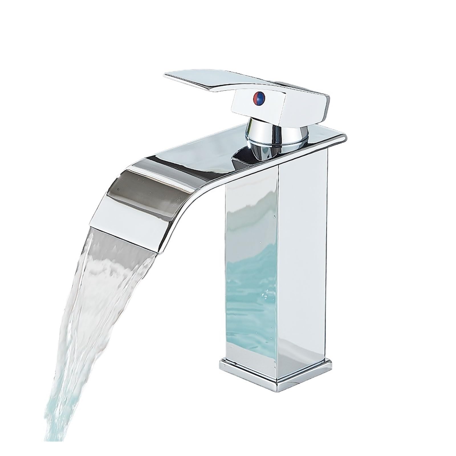 Mitigeur cascade noir mat eau chaude froide pour évier salle de bain et cuisine moderne