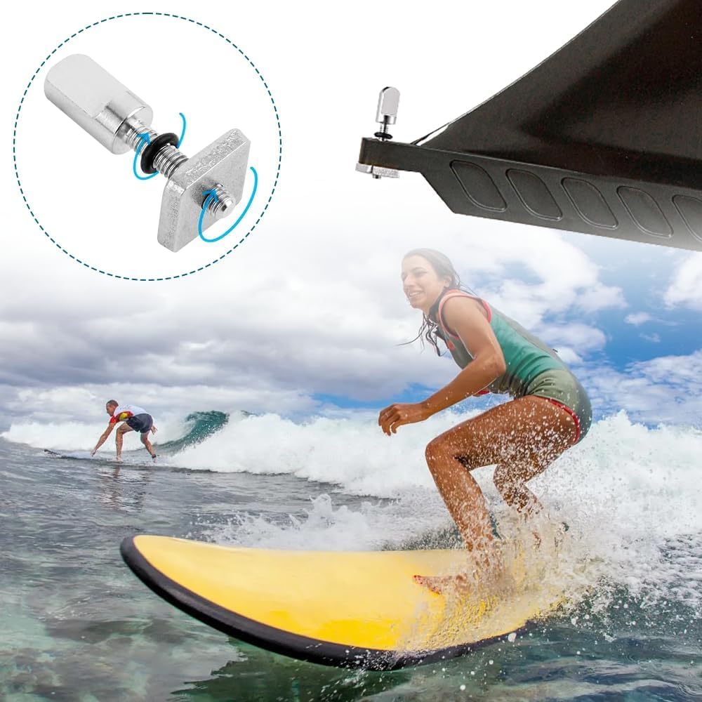 Tornillo de Tabla de Surf, 8PCS Tornillo de Aleta de Acero Inoxidable, Tornillo de Paddle Surf, Tornillo de Aleta para Sup, Tornillo Tabla de Surf para Longboard, Tablas de Remo de Pie