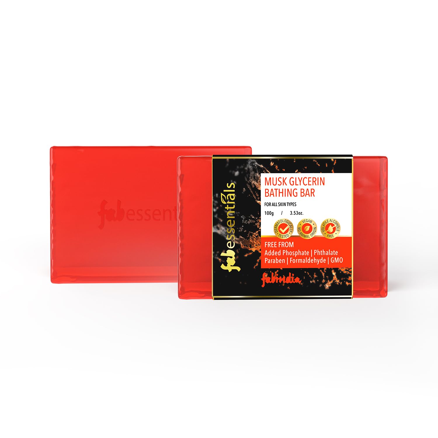 Fabessentials Musk Glycerin Bathing Bar -100gm | Bathing Soap for Cleansing, Nourishing and Rejuvenating Skin | Vegan & Toxin Free | Natural Glycerin Soap Bar | Soap for Soft Moisturized Skin - Image 2 thumbnail