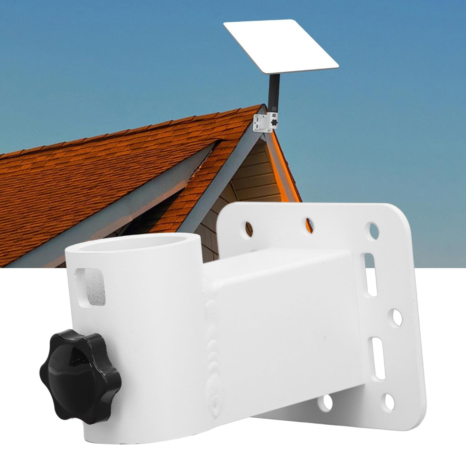Support Mural en Alliage D'aluminium Haute Résistance pour Kit D'antenne Disque V2, Installation Facile pour Une Utilisation en Extérieur, Résistant à la Rouille, pour Divers Appareils