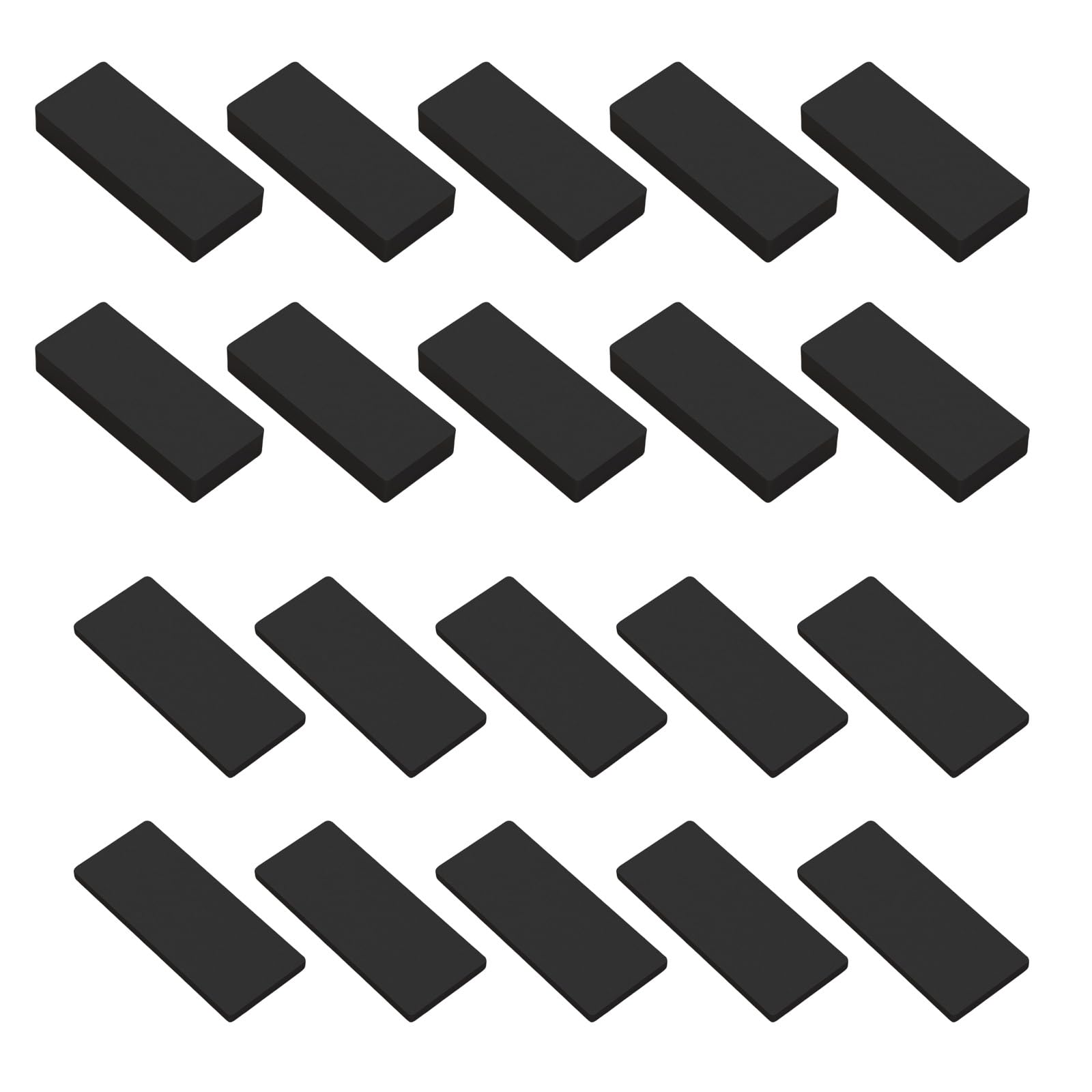 Wastebin Black 20Pcs Furniture Wall Protectors Headboard Bumper Antivibration Soundproof Pad Self Adhesive Furniture Pad