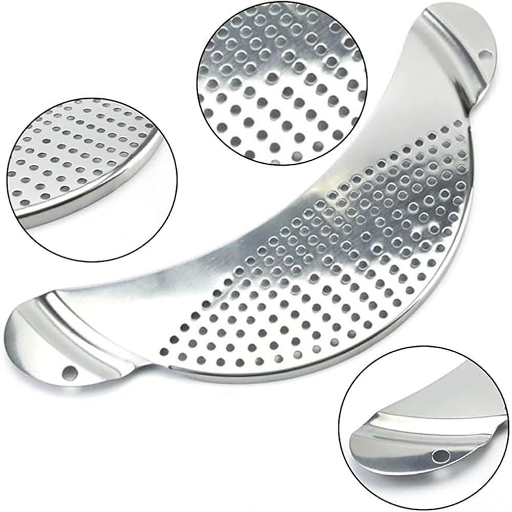 Half Moon Pan Strainer,Pot Drainer Stainless Steel Colander Kitchen Drainer for Spaghetti Noodles Grease Vegetable - Image 4