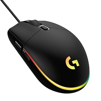 Logitech G203 LIGHTSYNC Gaming Mouse with Customizable RGB Lighting Black