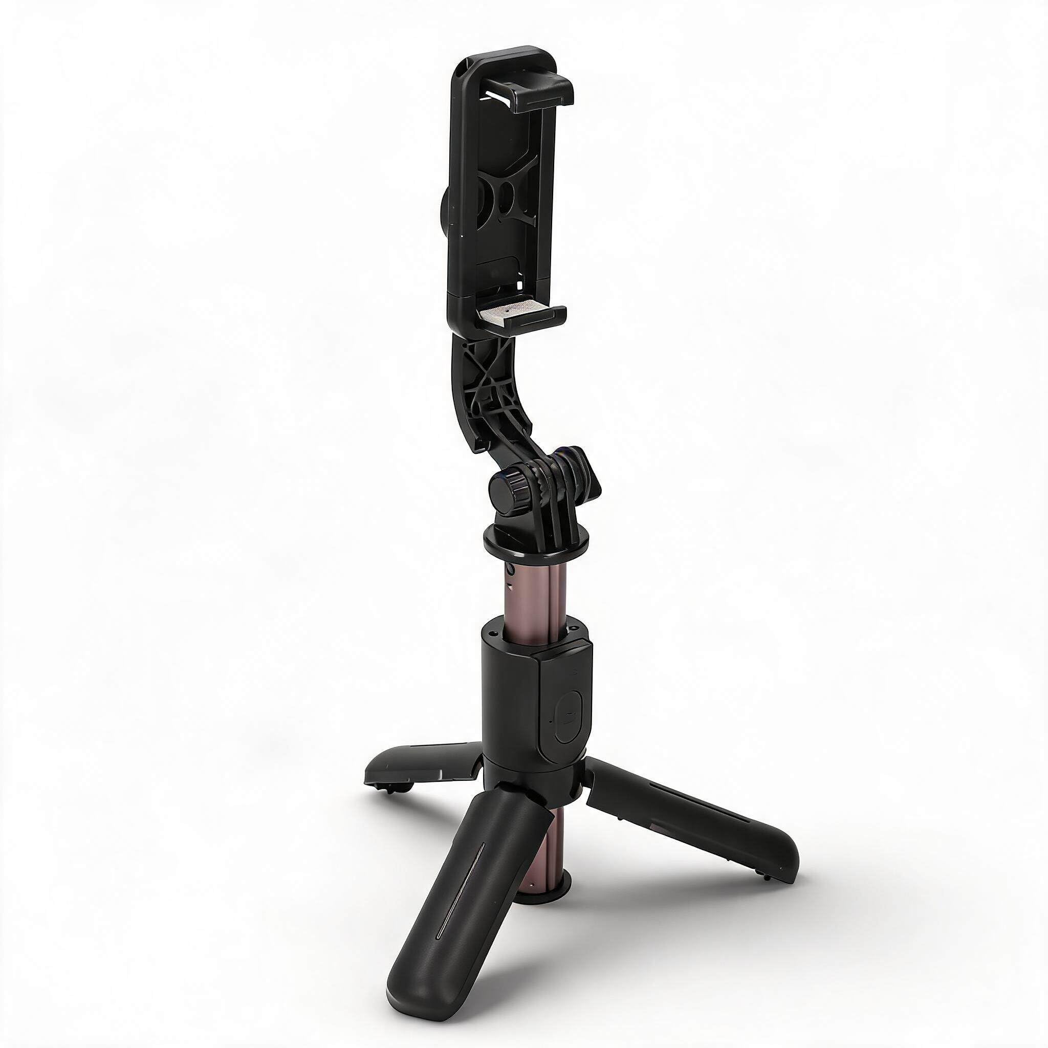 Stabilizzatore per Selfie Stick per Telefono con Telecomando, Treppiede con Rotazione a 360° per Registrazione Video in Streaming Live, Asta in Lega di Alluminio Estensibile da