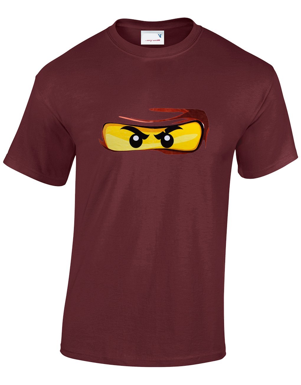 Crown Designs Bricks Eyes Design Family Movie Film Inspired for Men & Teenagers T-Shirts Tops - Maroon/Medium
