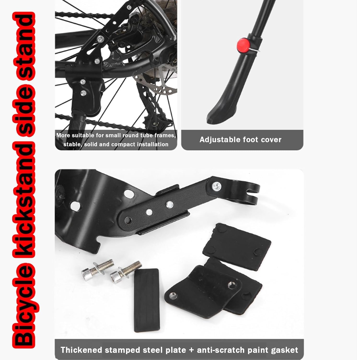 Fahrradständer für Specialized Turbo Levo Alloy 2023, Leichter Bike Kickstand Aluminium Rutschfester Stabiler Seitenständer Höhenverstellbarer,A Sport & Freizeit